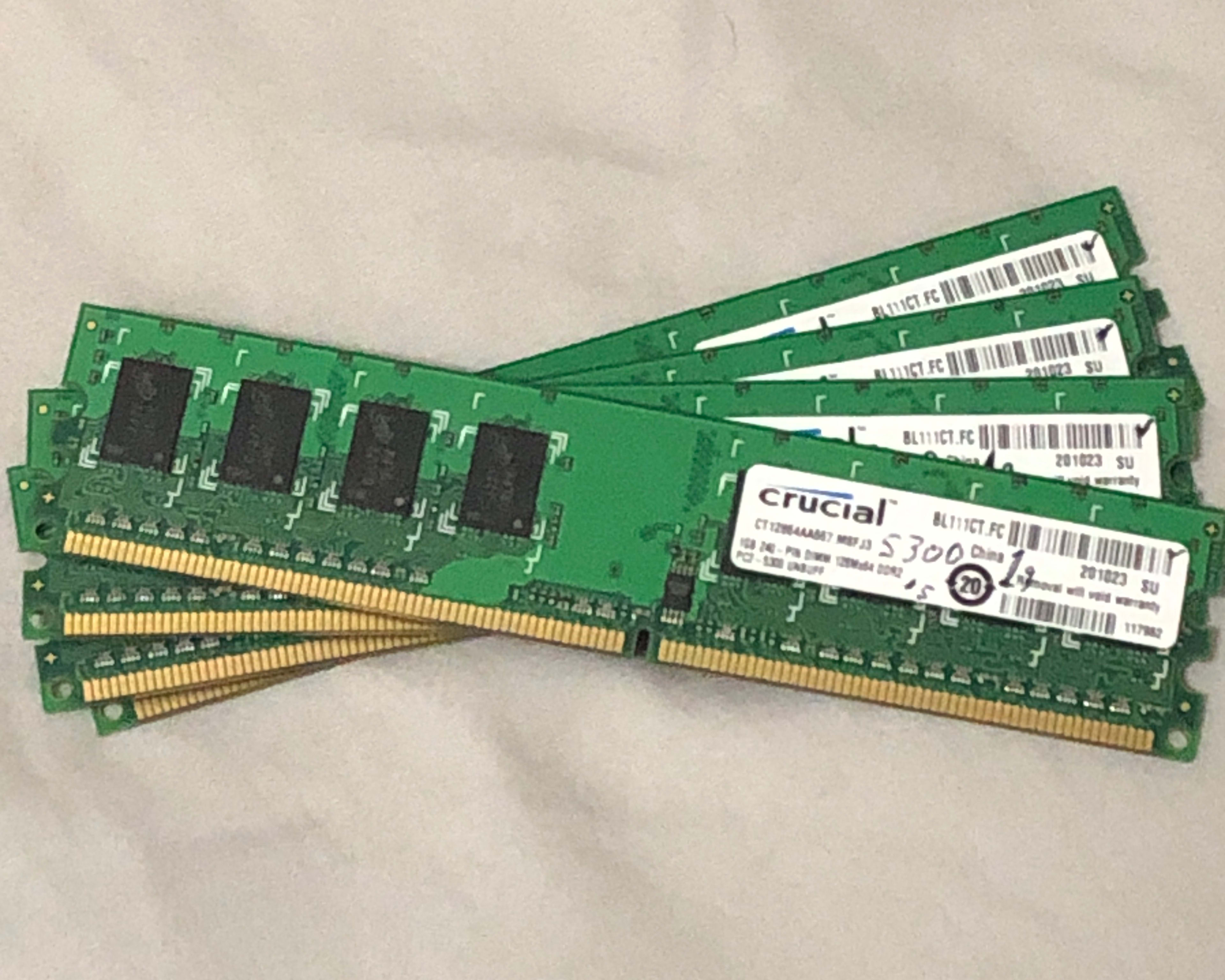 4GB (4x1GB) DDR2 667MHz