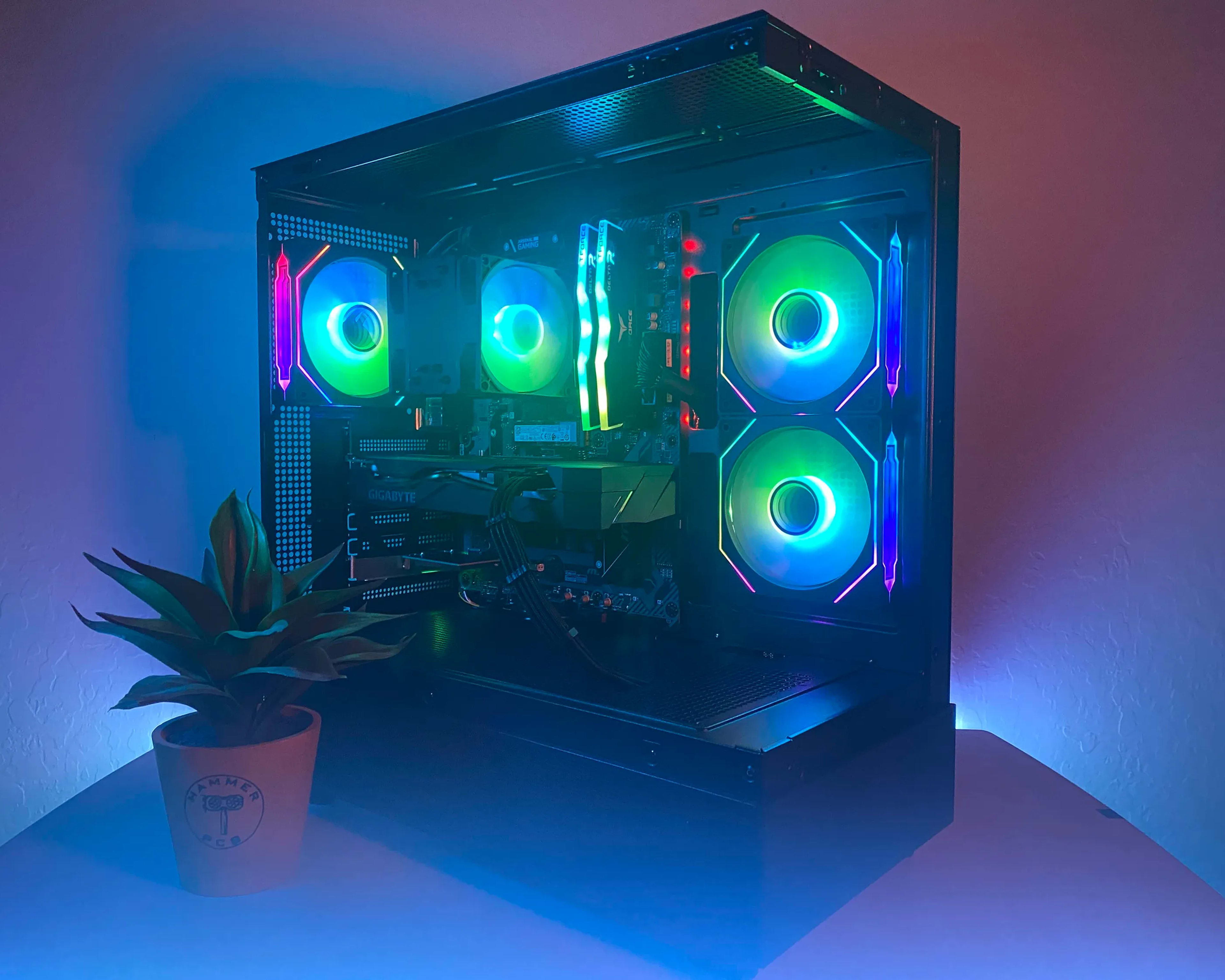 ⚙️Custom Built RGB Gaming PC⚙️| RTX 2070, Ryzen 5, 2TB Storage, Win11 | CoD, GTA, Cyberpunk, More!