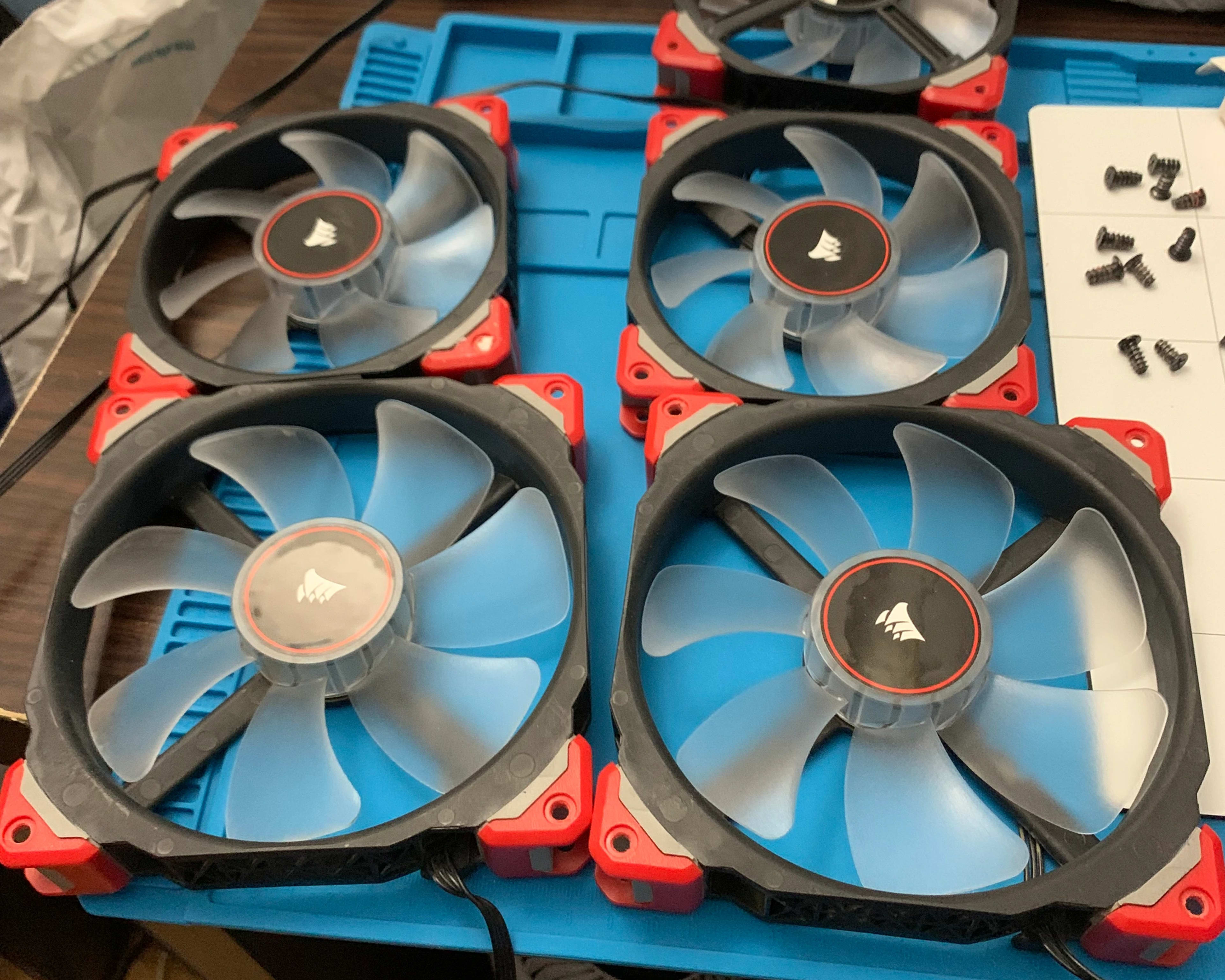 Lot of Corsair ML PRO series fans