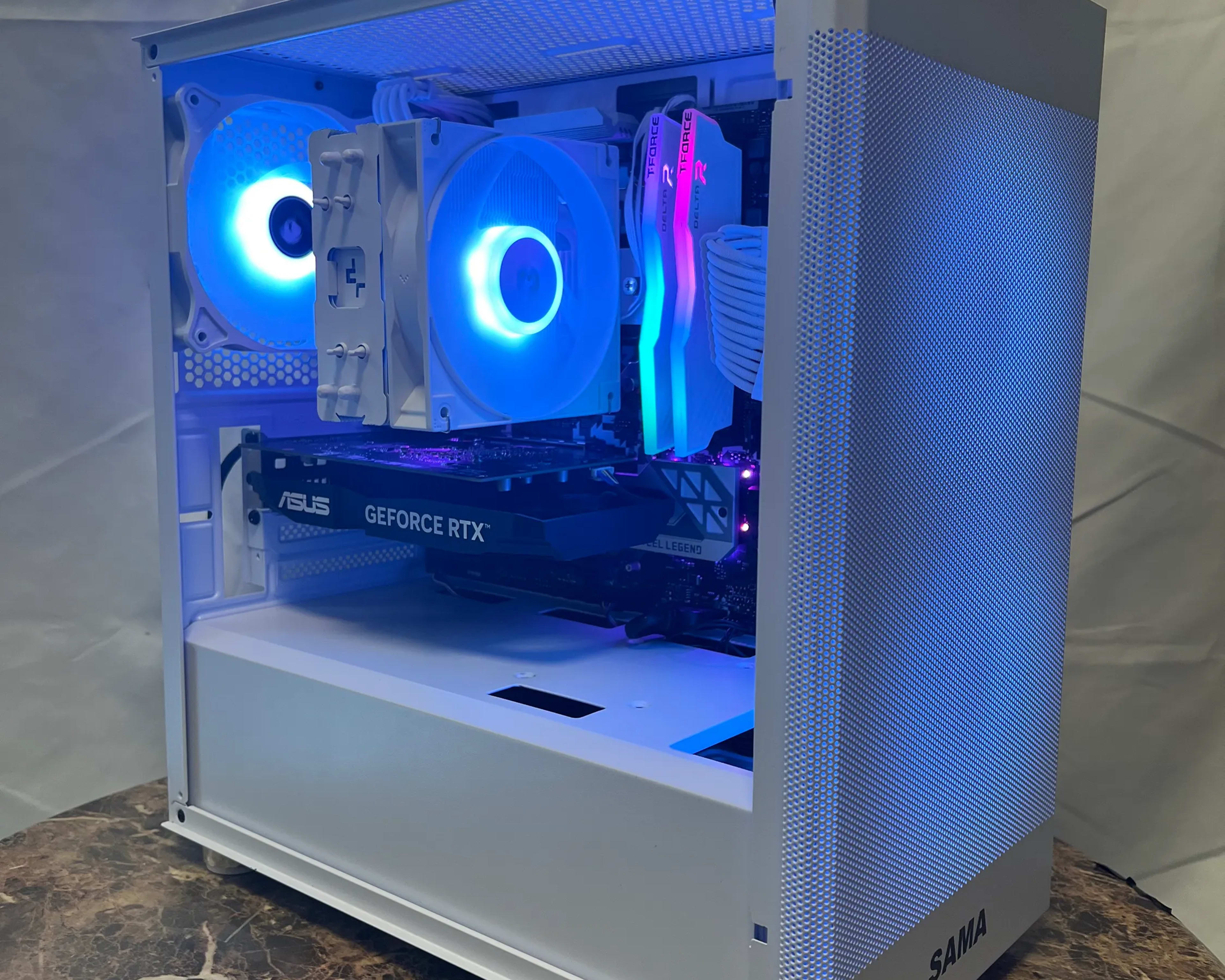 🔵Baby Blue🔵 | RTX 3050 Mid-Range White/Theme PC | Ryzen 5 3400G | 16GB RAM | 1TB SSD | Windows 11