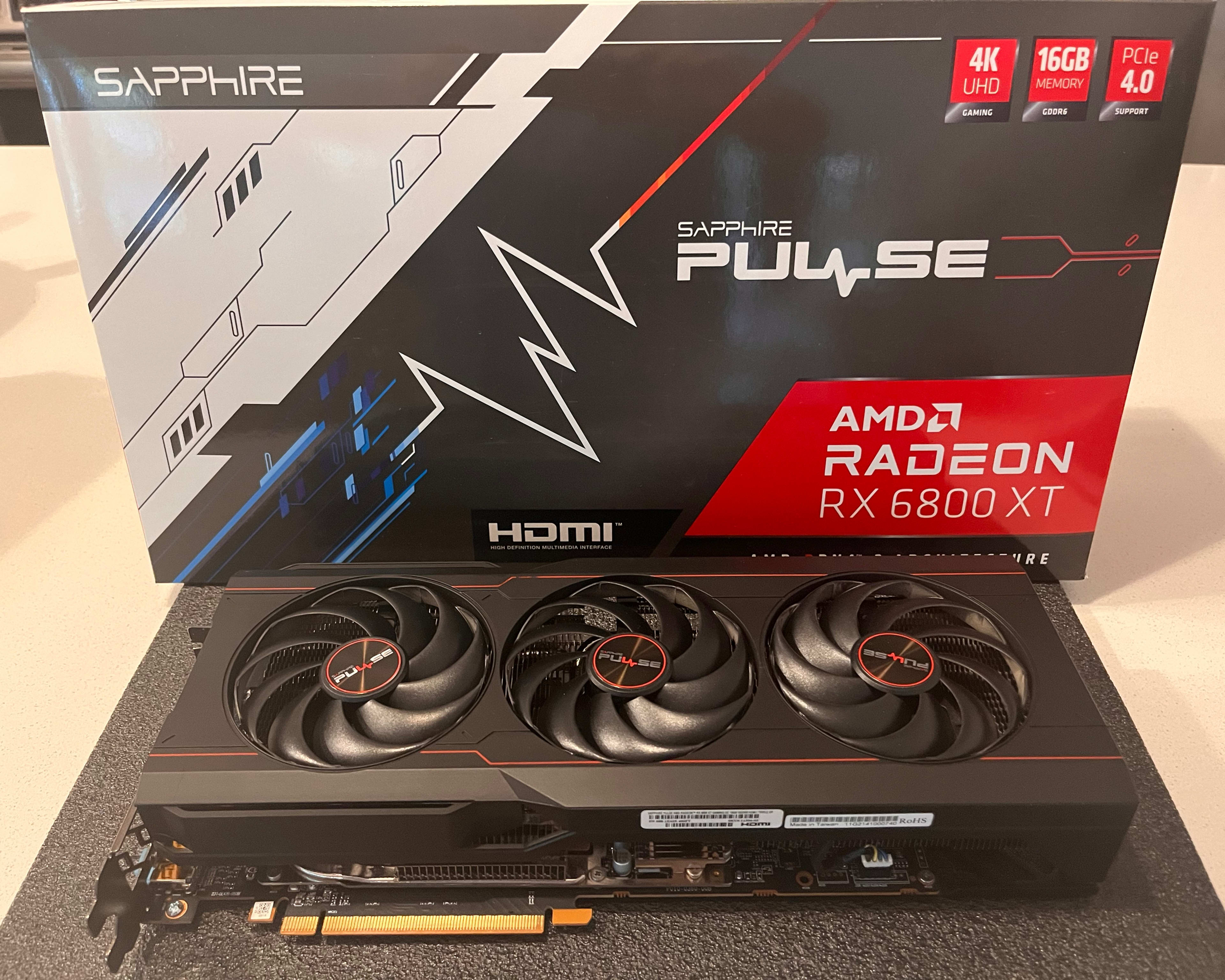 Sapphire Pulse AMD Radeon RX 6800 XT 16GB GDDR6