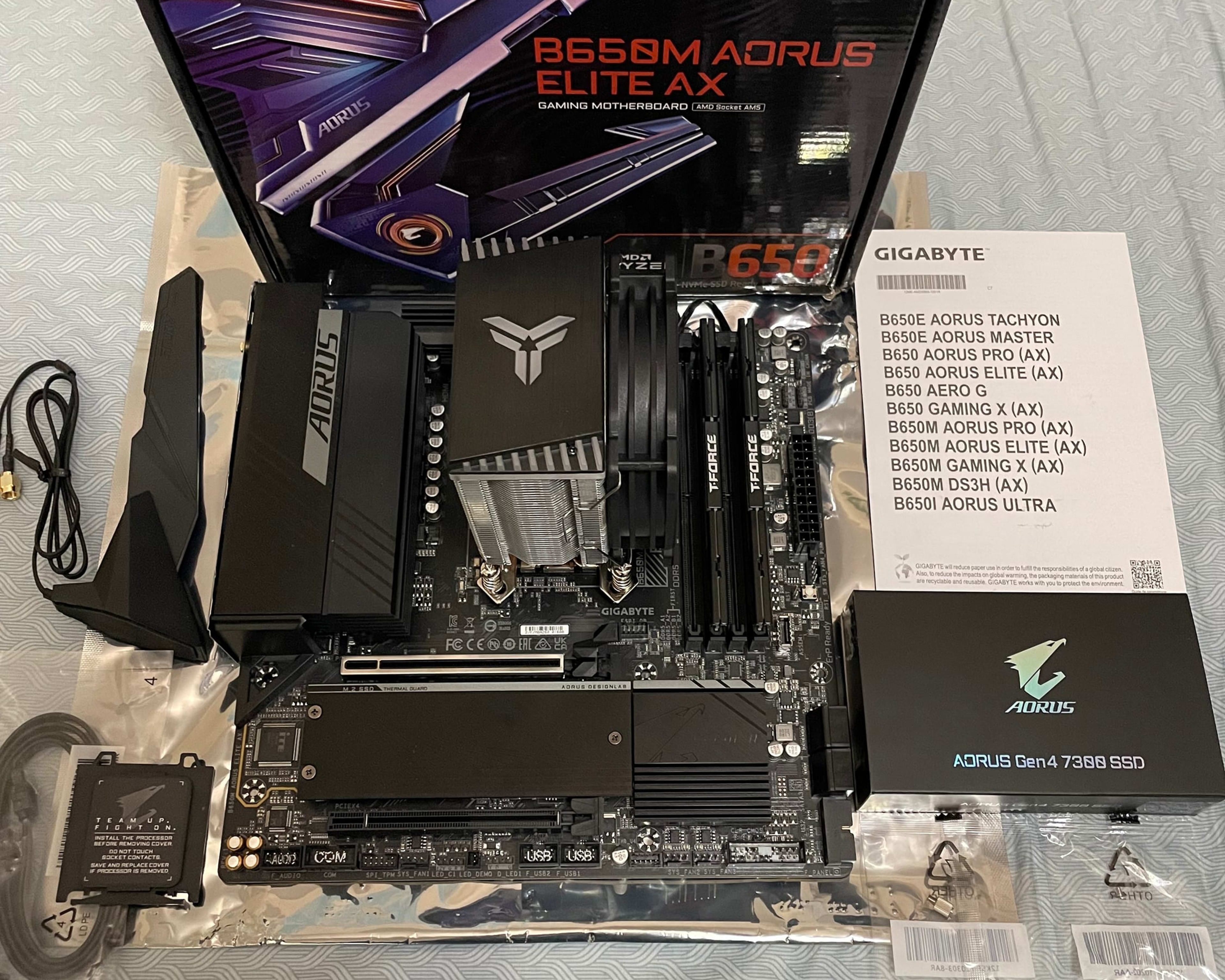 [AM5 AORUS Bundle] Gigabyte B650M AORUS Elite AX / AORUS 1TB SSD / 32GB DDR5 RAM