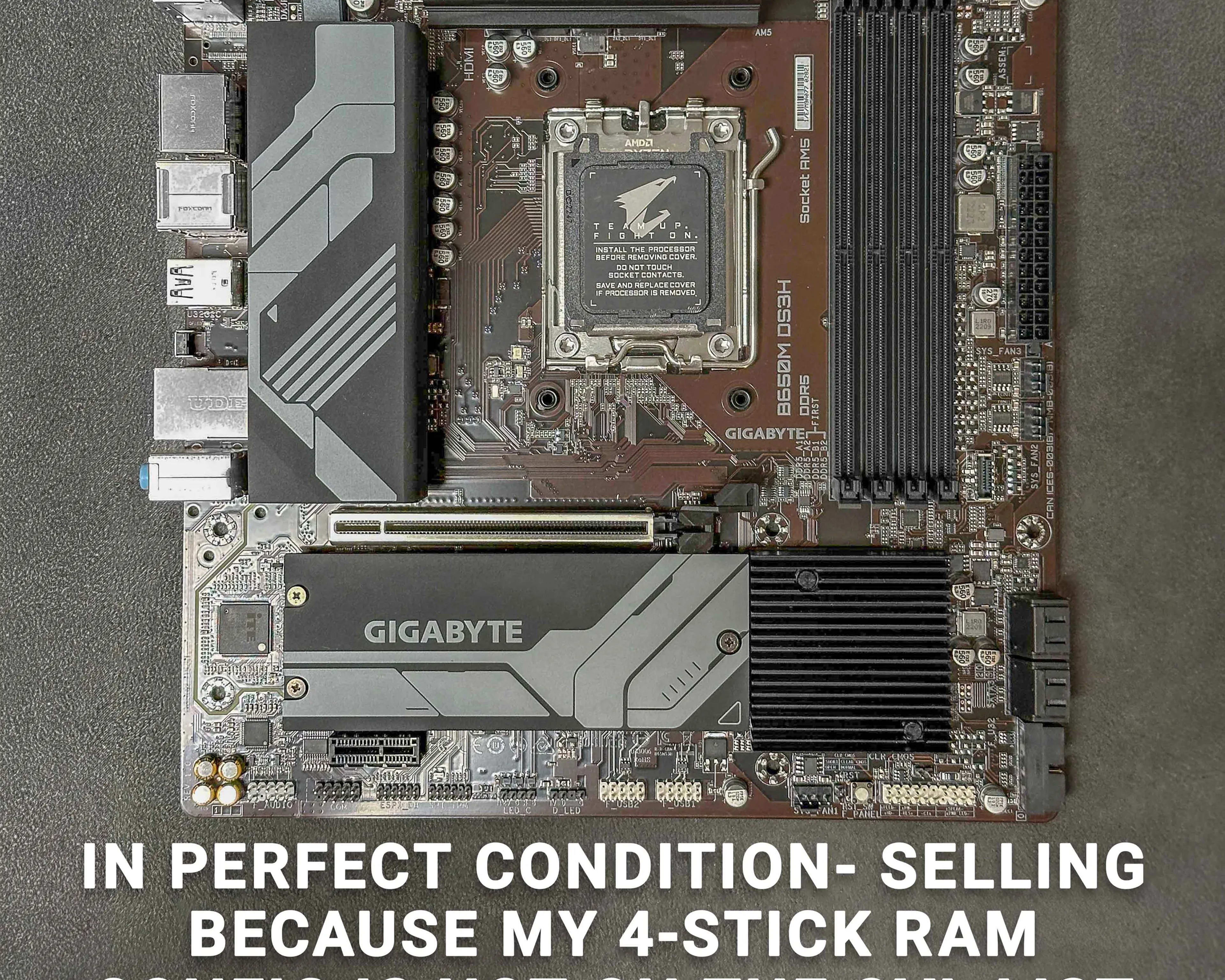 GIGABYTE B650 DS3H Motherboard | Perfect Condition | AMD Socket AM5 | Supports Two Gen 4 M.2 Drives