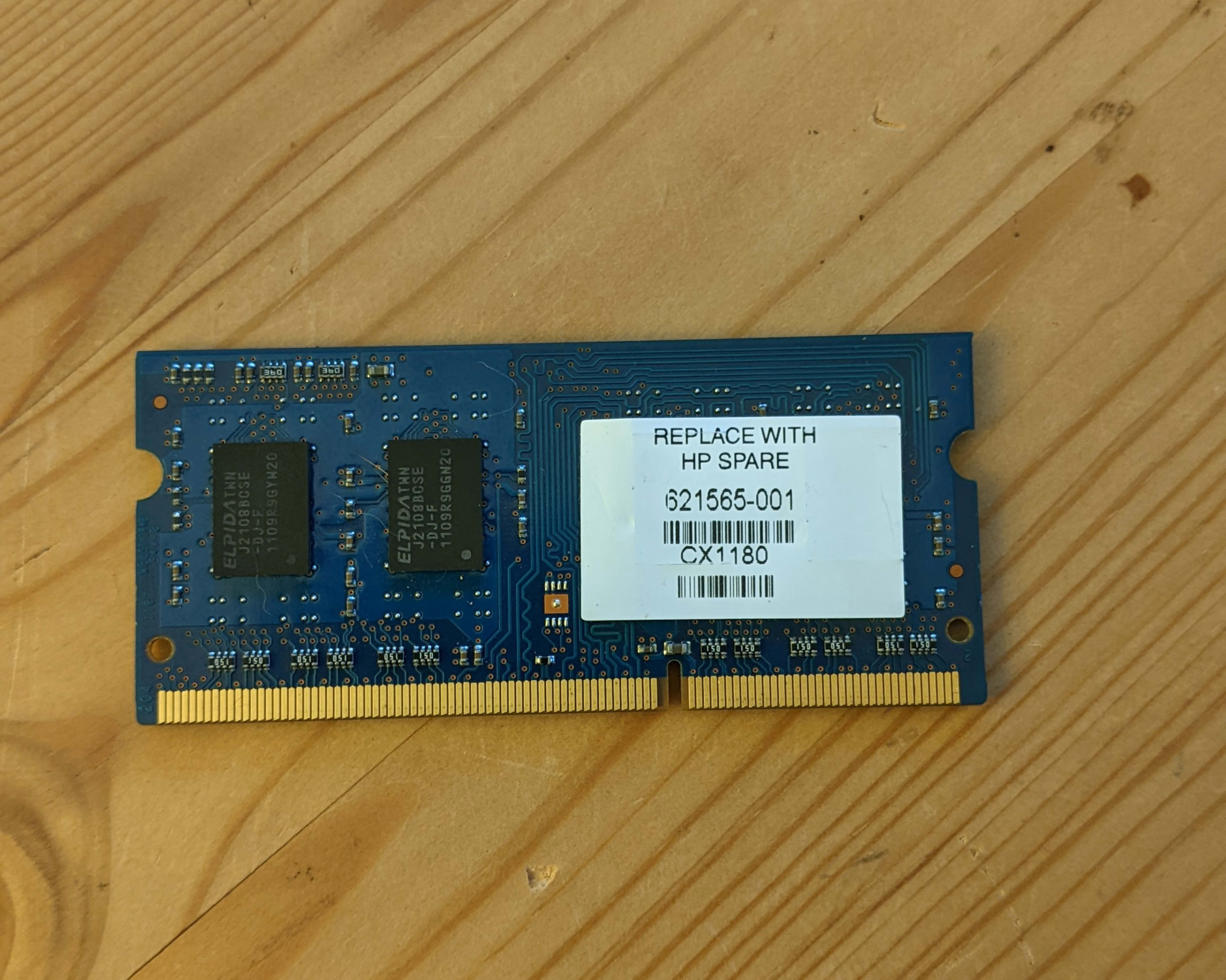 A Beautifully Used 2GB ATech DDR3 1333MHz RAM Module