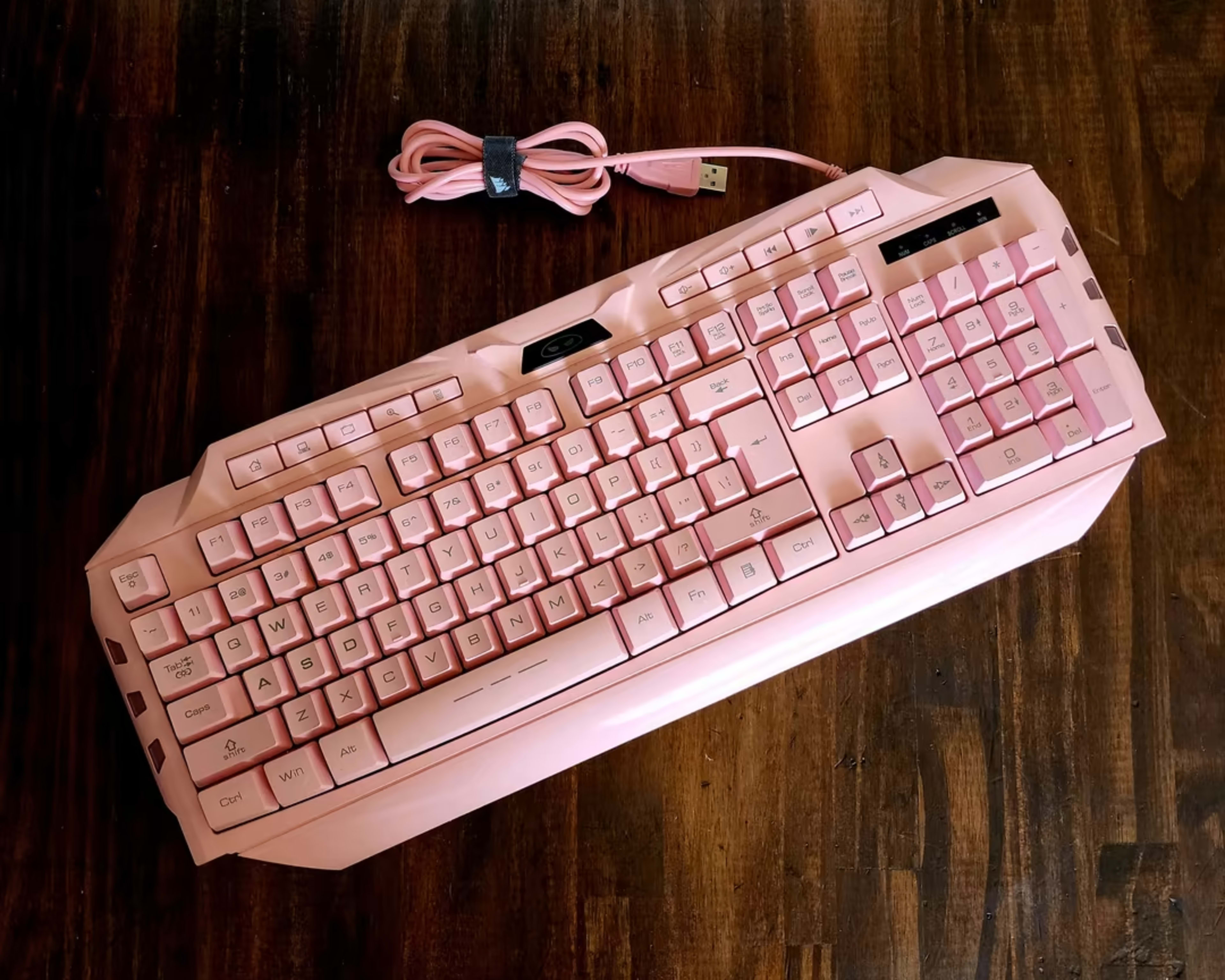MageGee GK710 Wired Backlight Pink Membrane Keyboard