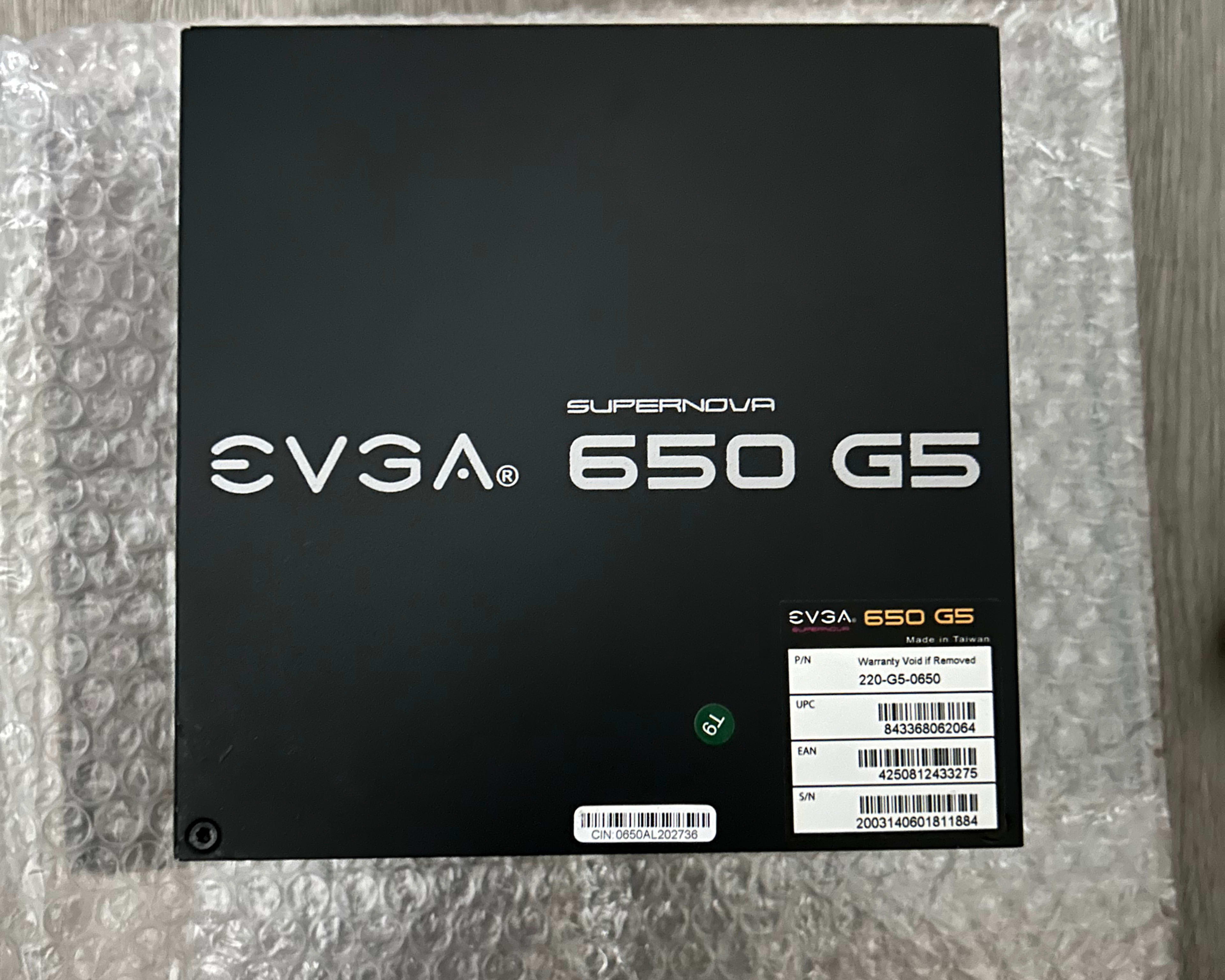 EVGA SupernovaG5 80 Gold 650W Fully Modular Power Supply