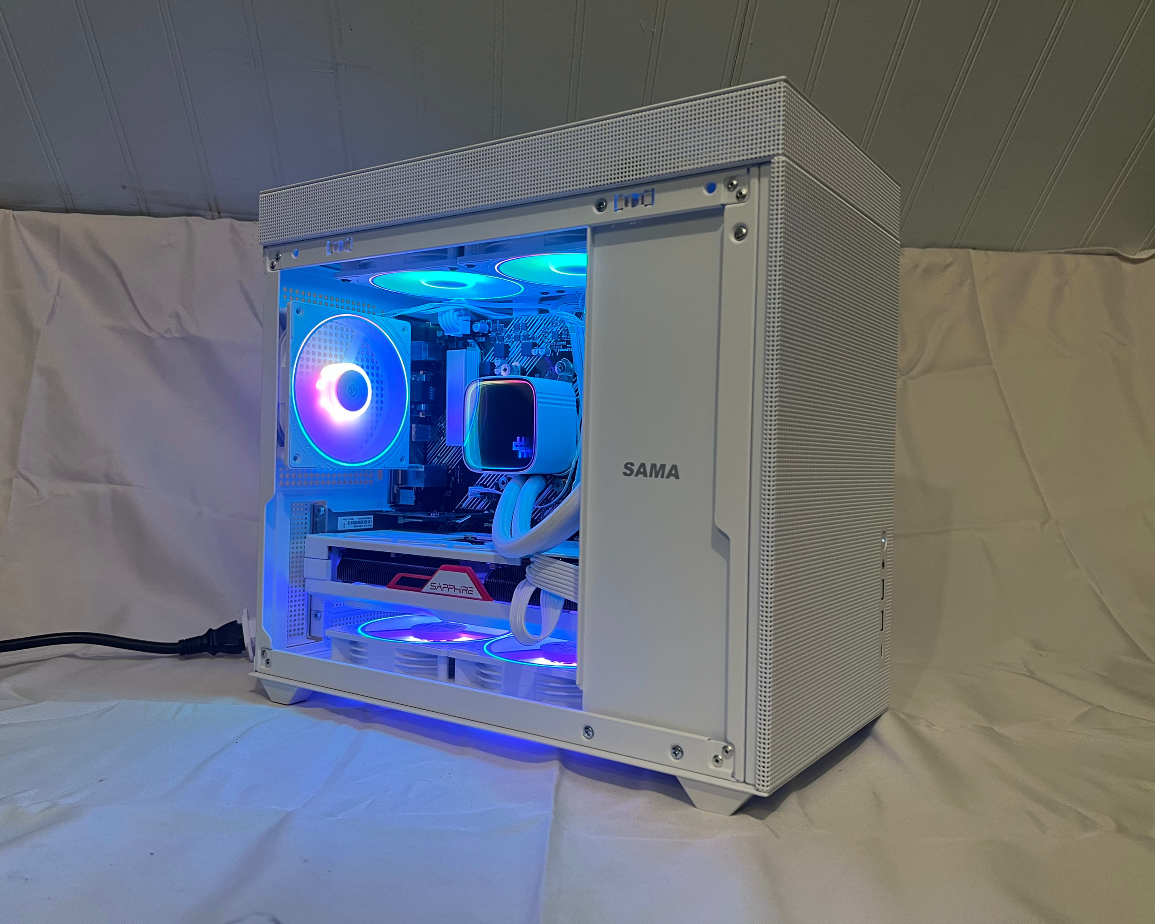 "Northern Lights" 5800x, RX 7800XT, 2tb, white gaming pc with 32gb ram and WI-FI