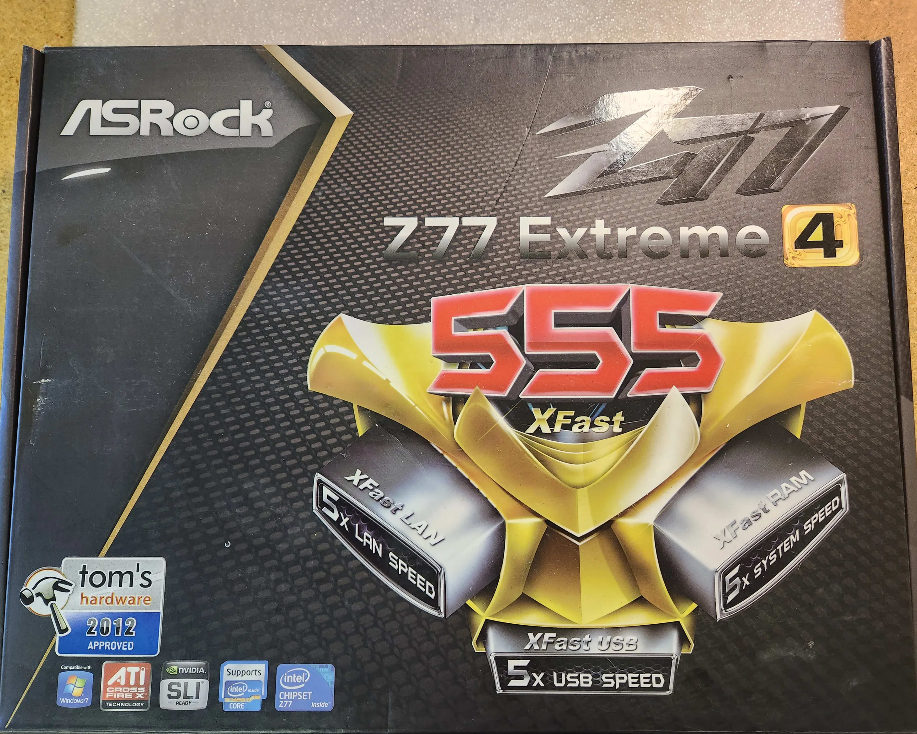 ASRock Z77 Extreme 4 motherboard combo with I7-2600 / G-SKILL 16GB DDR3, LGA 1155
