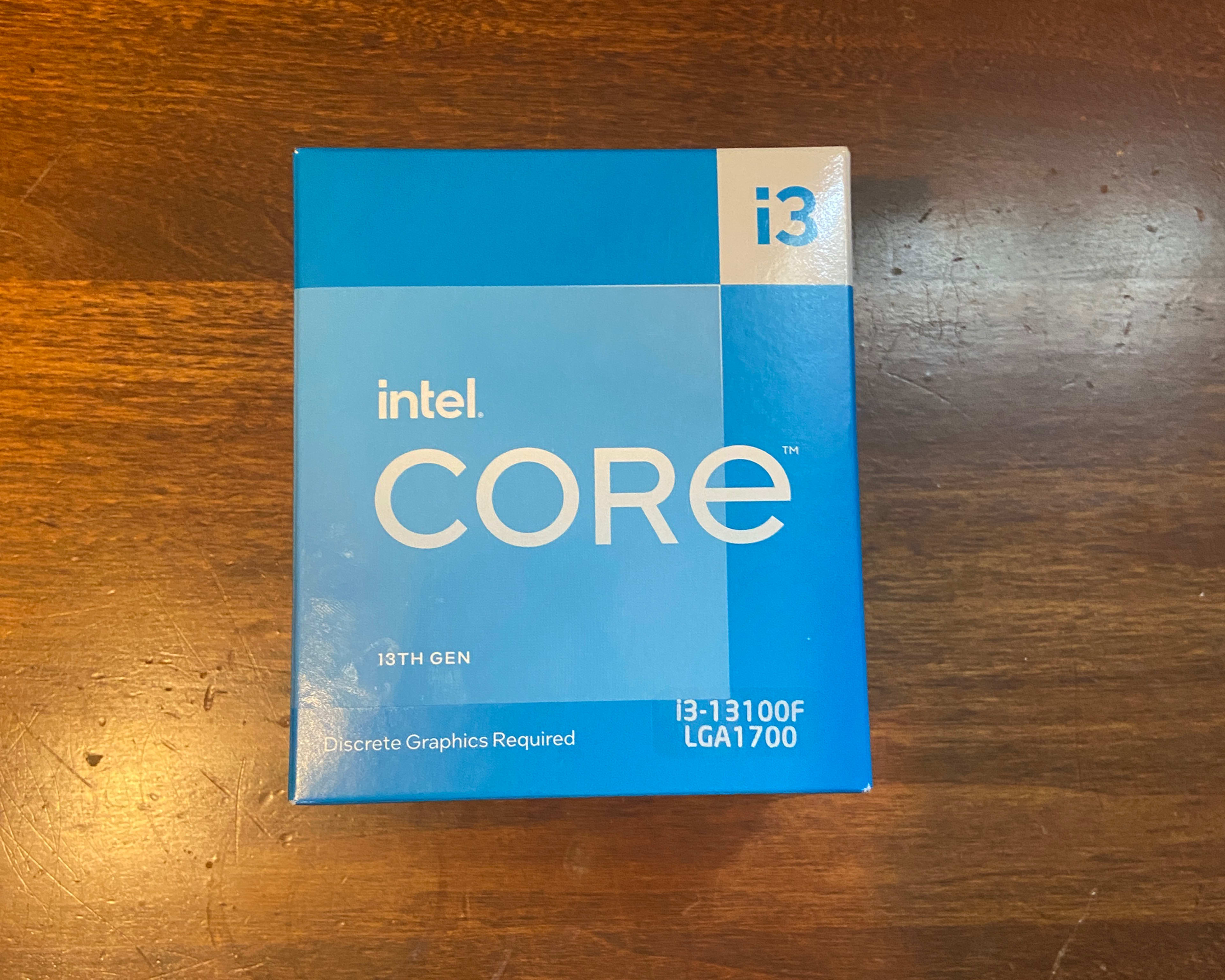 NEW Intel i3 13100f