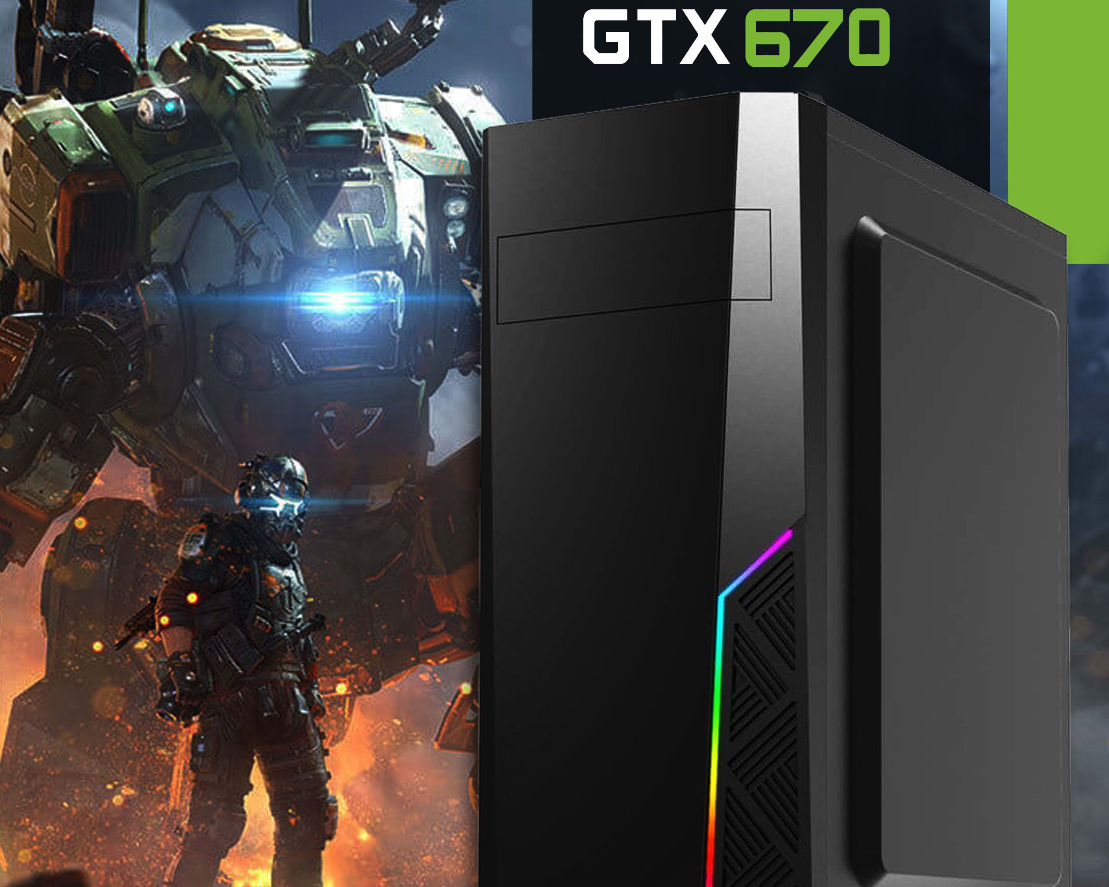 💰 Great Starter Gaming PC | GeForce GTX 670, INTEL 8-CORE CPU, 16GB RAM, 256GB SSD, WIFI & BT
