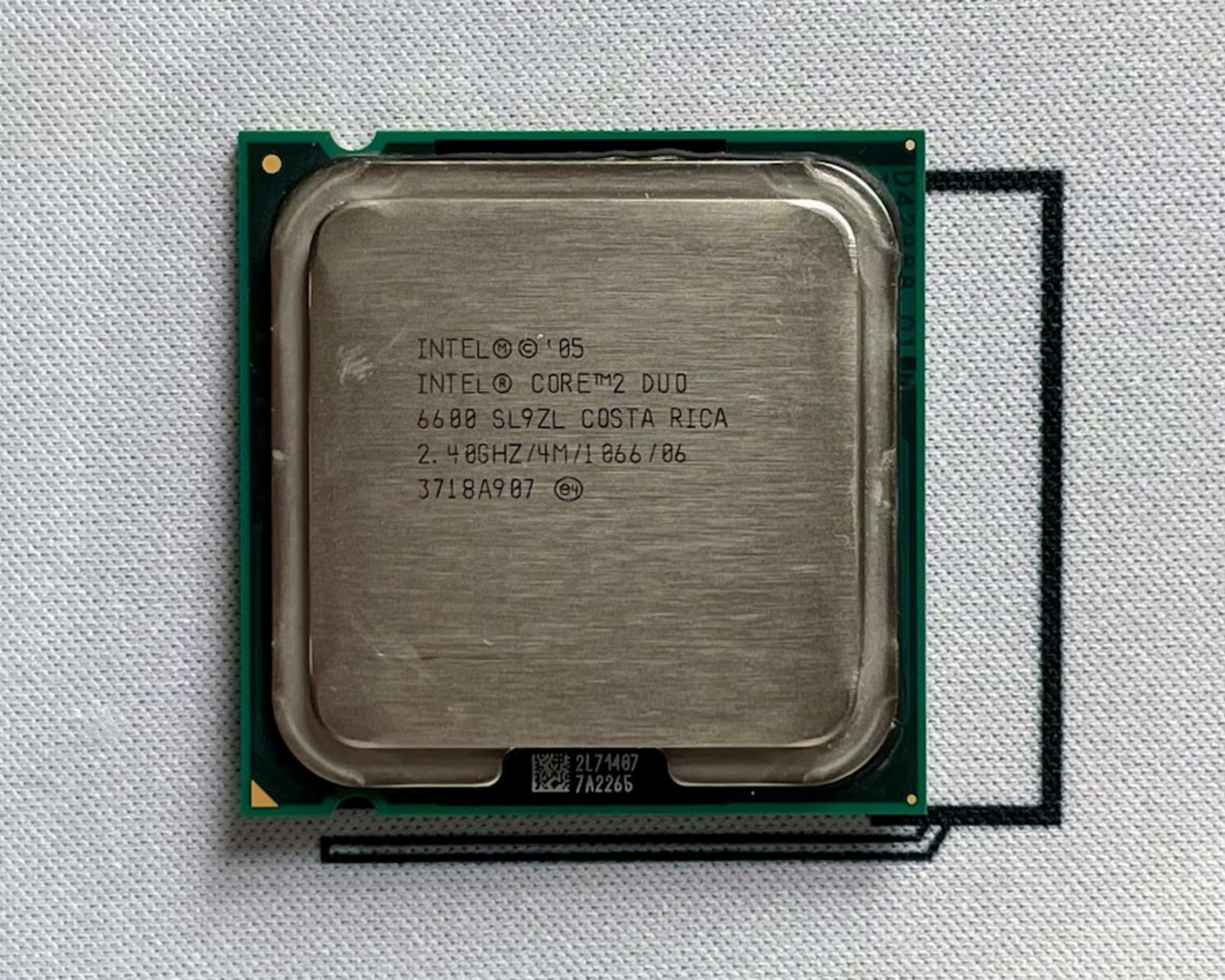 Intel Core 2 Duo E6600 2.40GHz Dual-Core 4MB L2 Cache PLGA775 CPU Processor SL9S8 65W