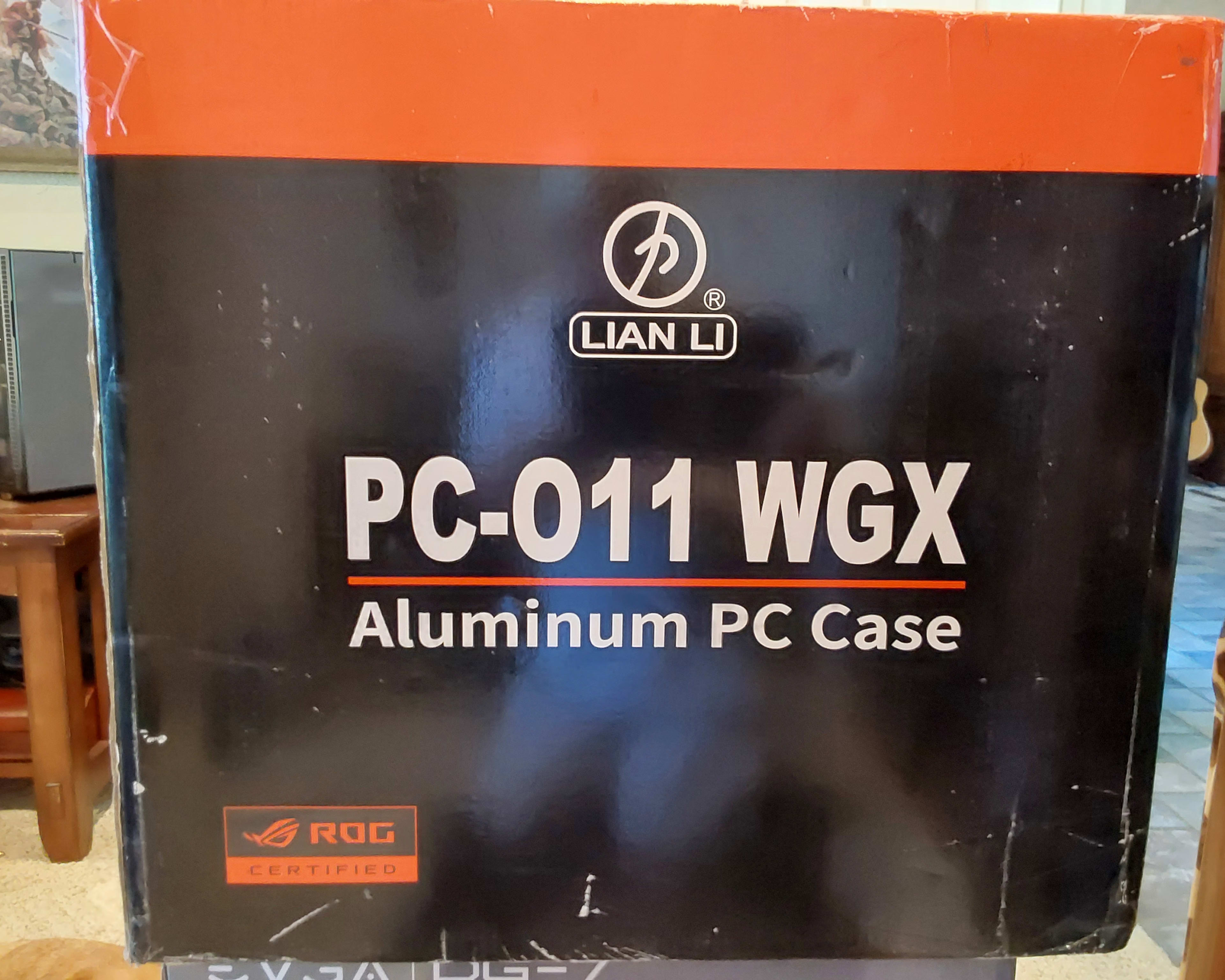 NEW LIAN LI PC-O11 WGX ROG Certified Edition Computer Case (Black Aluminum, Steel & Tempered Glass)