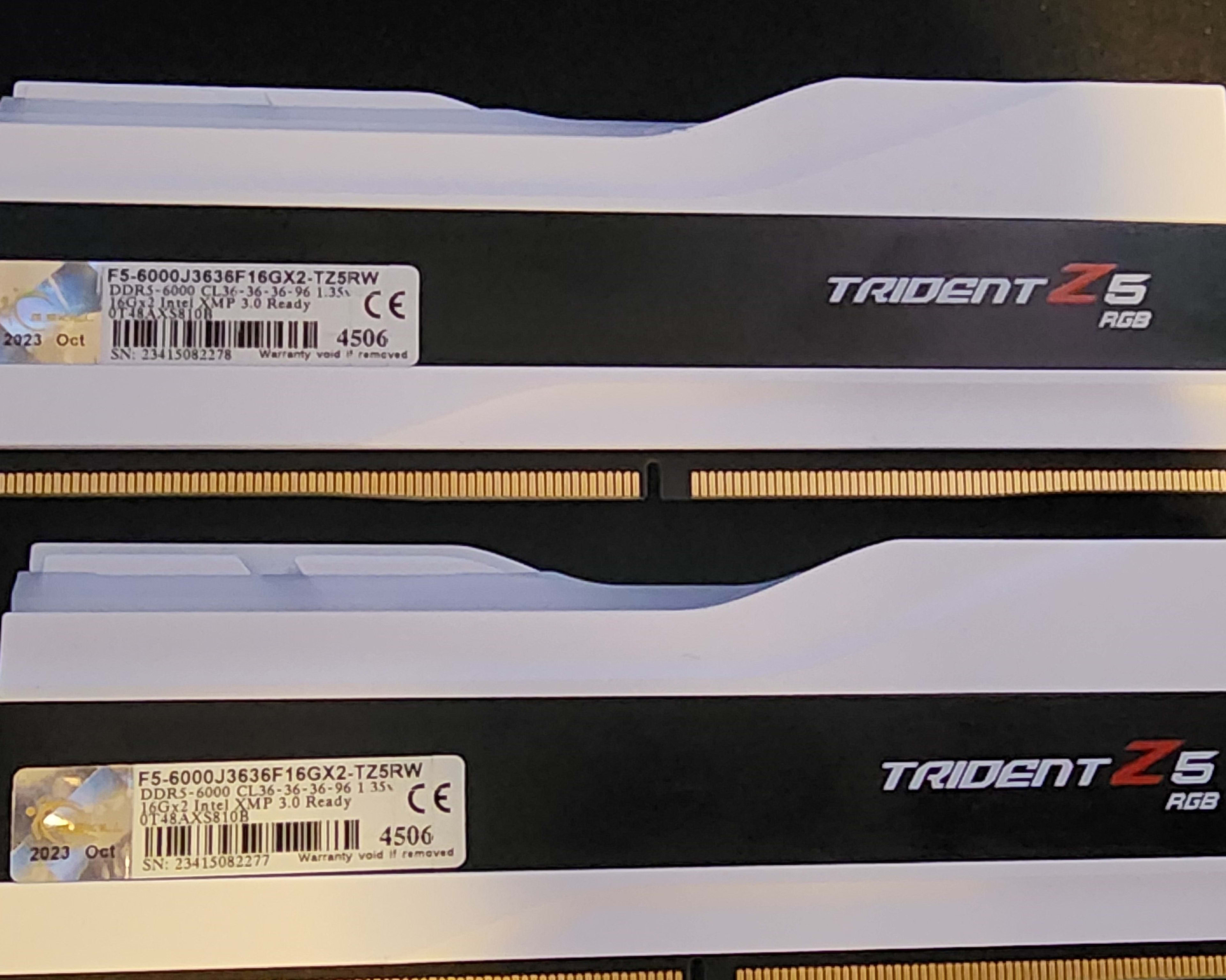 GSKILL Trident Z5 RGB 2x16gb (32gb) 6000 MT/s (White)