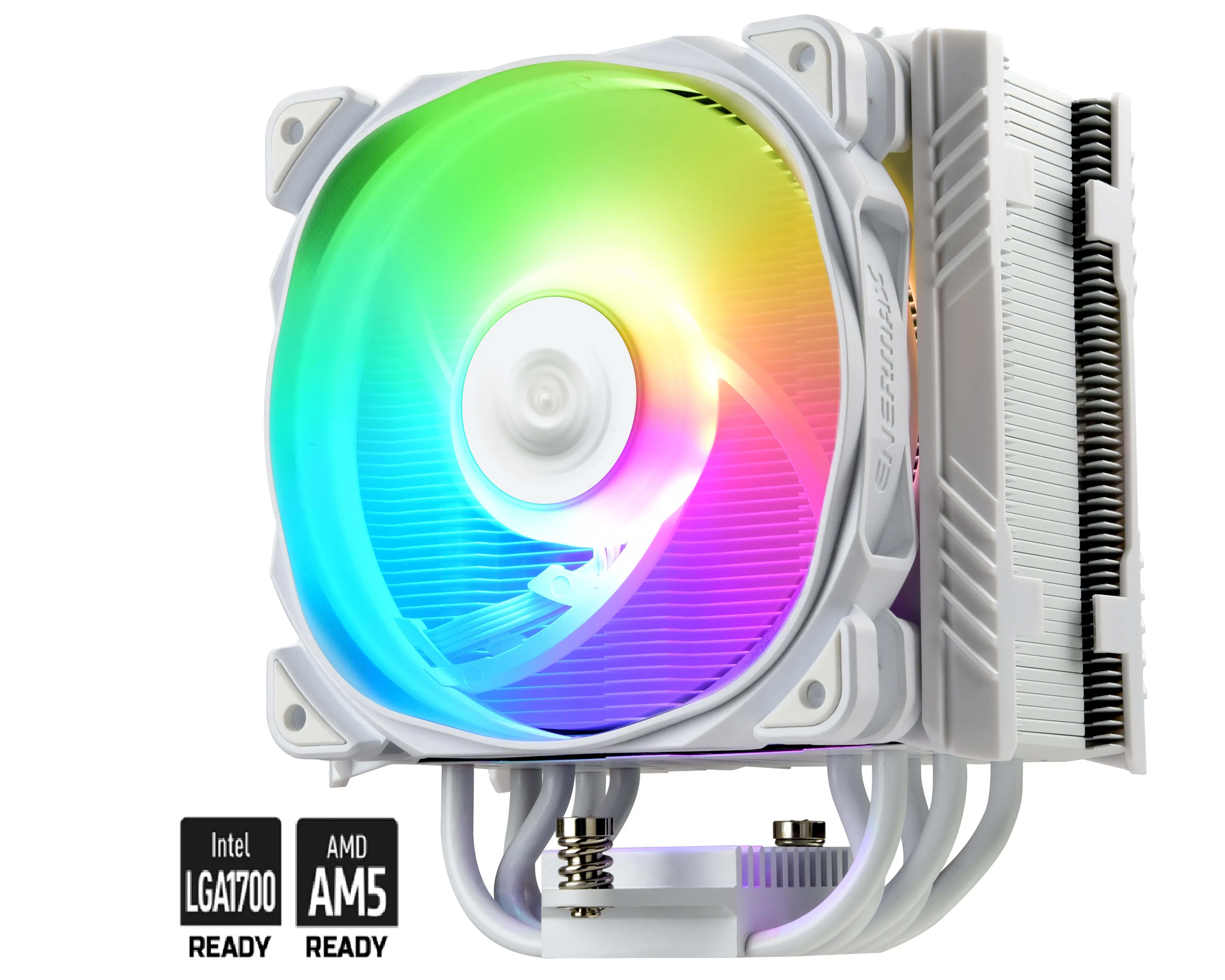 Enermax ETS-T50 AXE Addressable RGB CPU Air Cooler - White + LGA 1700 Bracket