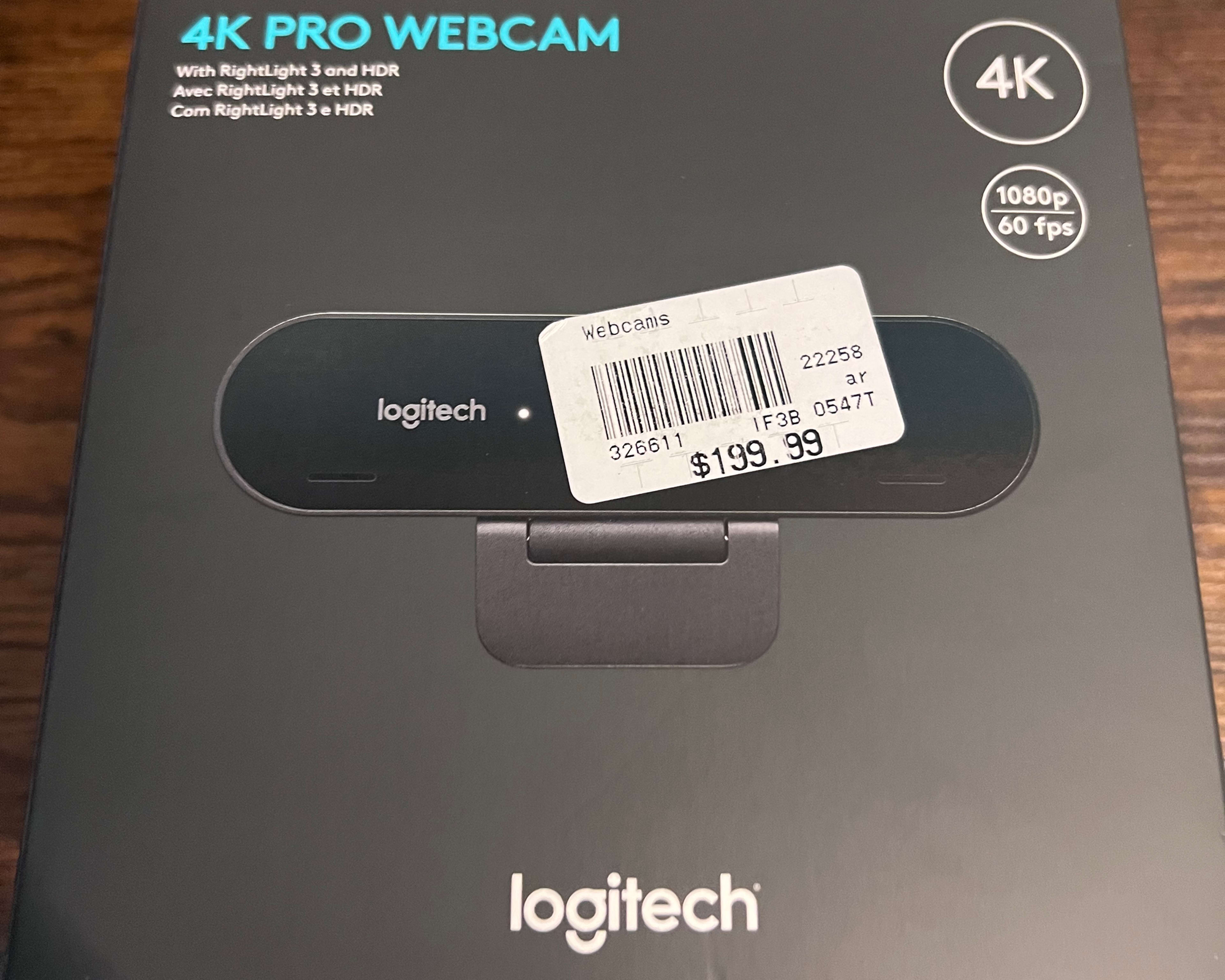 Logitech 4k pro webcam 