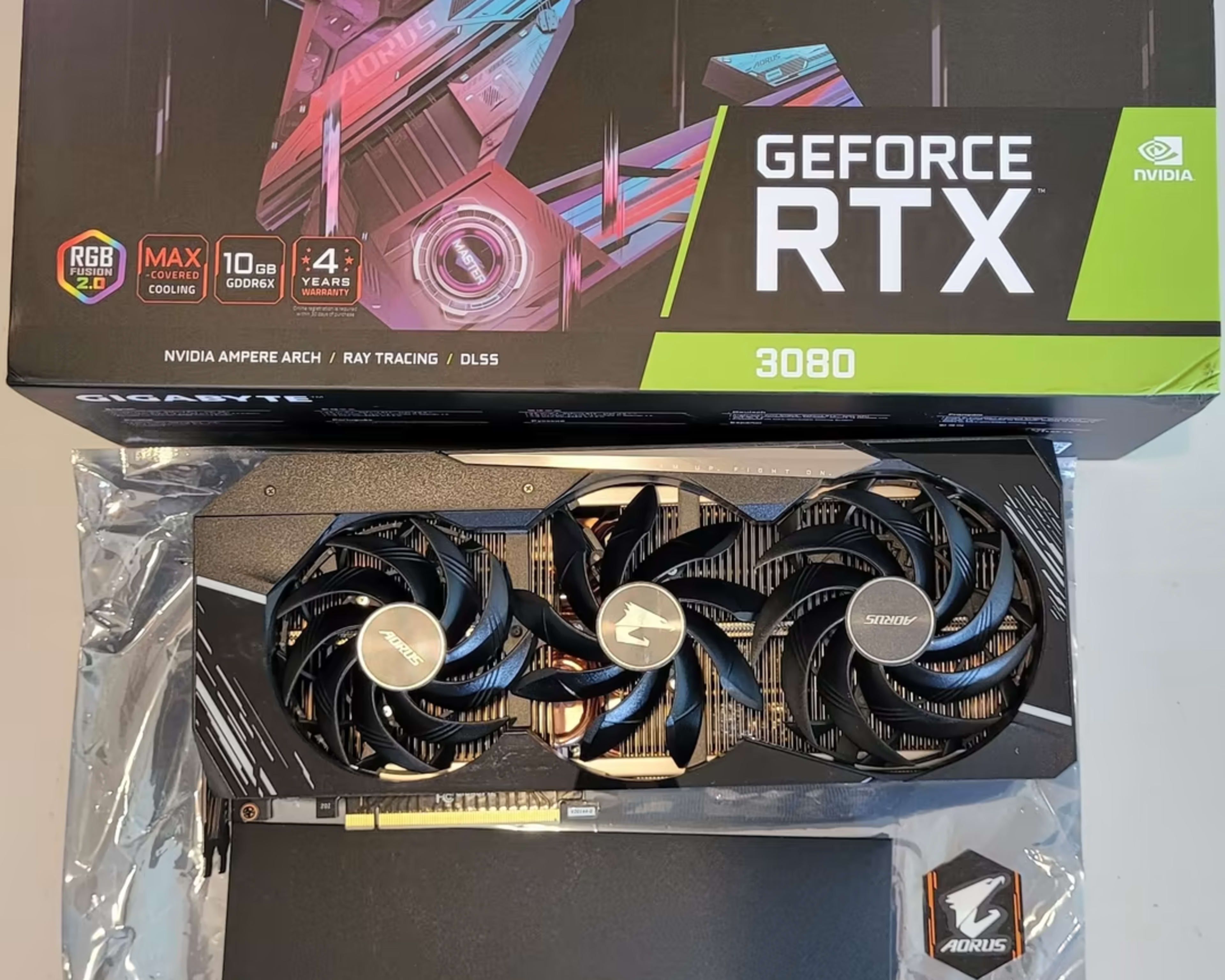 GIGABYTE AORUS Nvidia GeForce RTX 3080 MASTER 10GB GDDR6X Graphics Card - Rev. 2