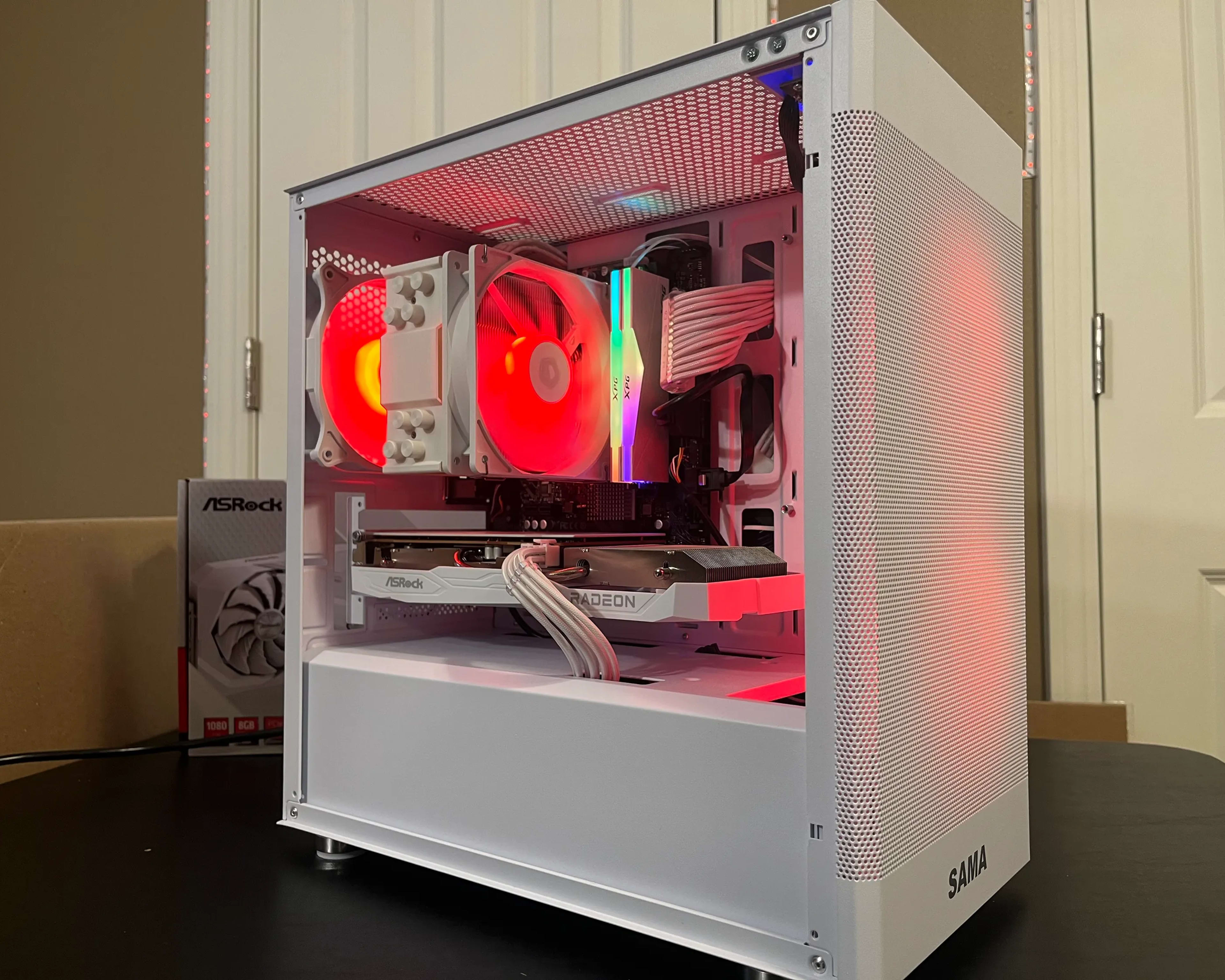 WHITE ARGB PC|RX 6600|INTEL 12TH GEN|16GB RAM|500GB SSD