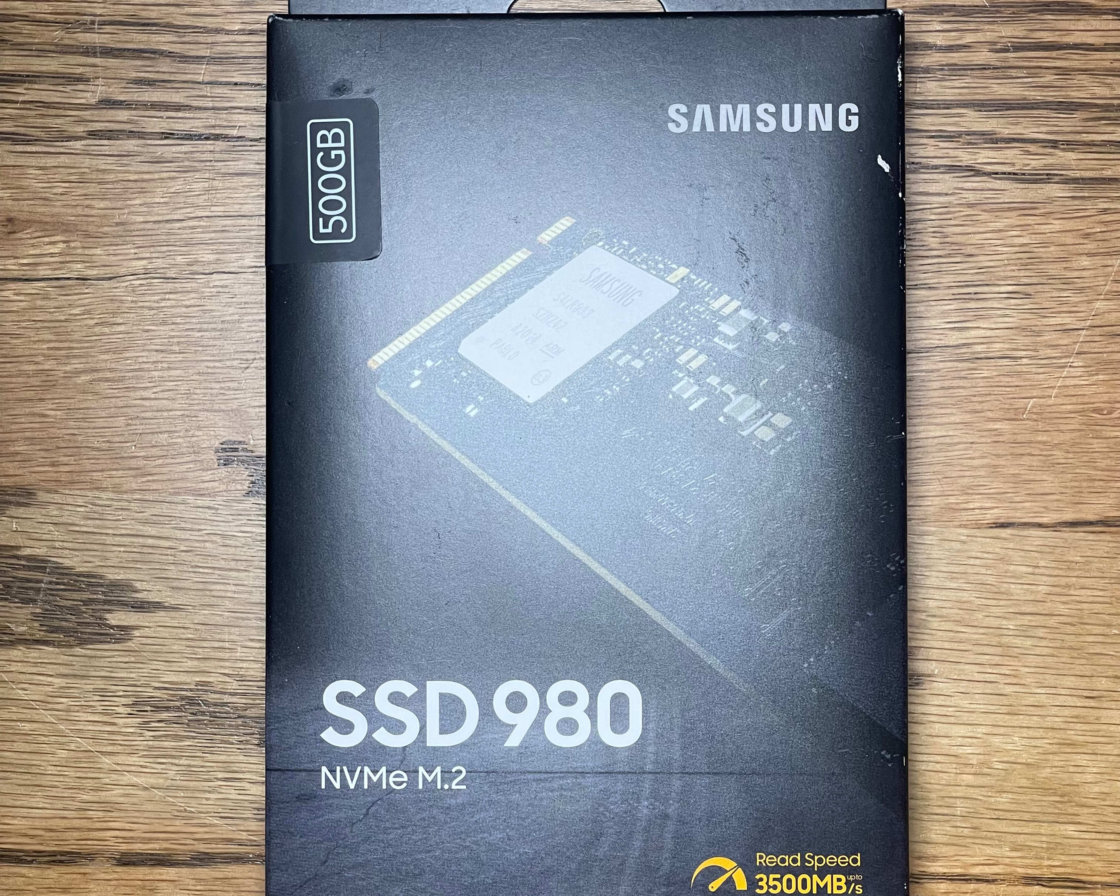 New, Samsung 980 500GB NVMe M.2 SSD