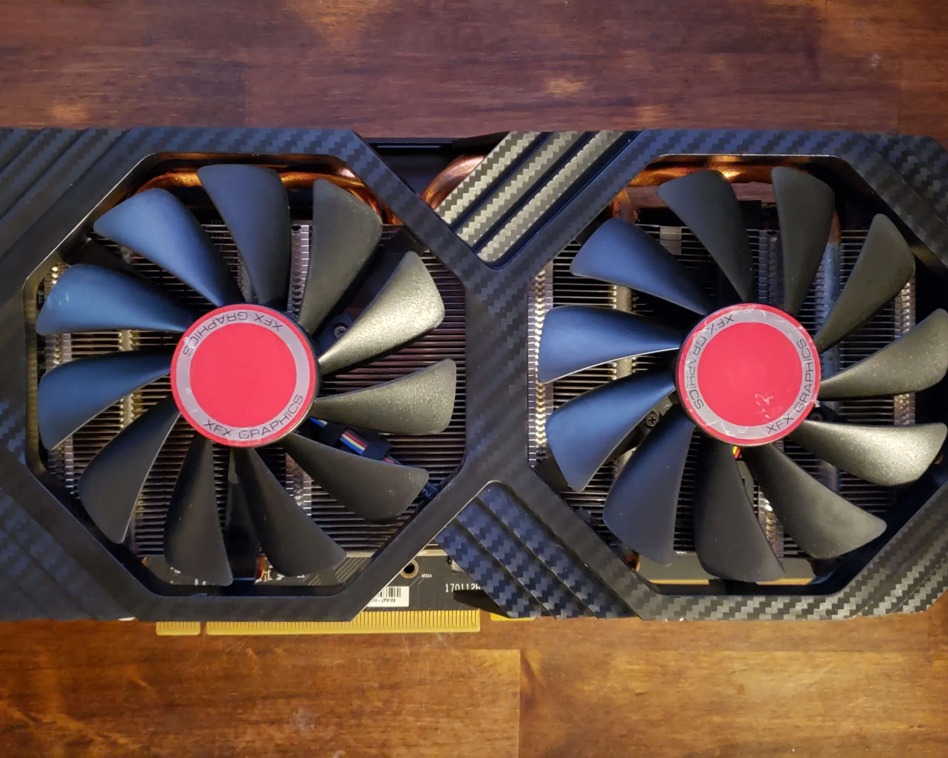 XFX RX 580 graphics card with 8gb memory