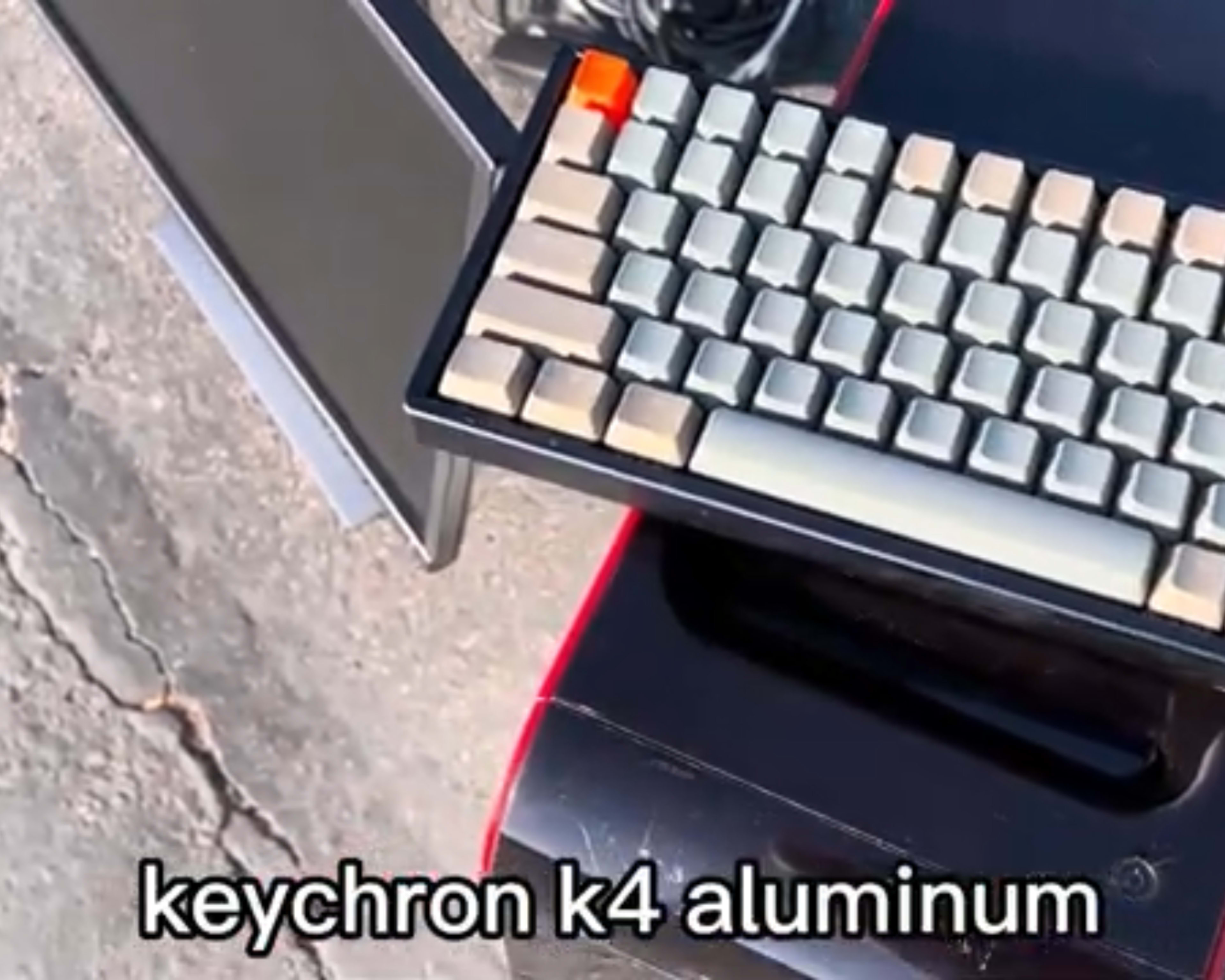 keychron k4 aluminum mechanical gaming PC keyboard usb C bluetooth mac