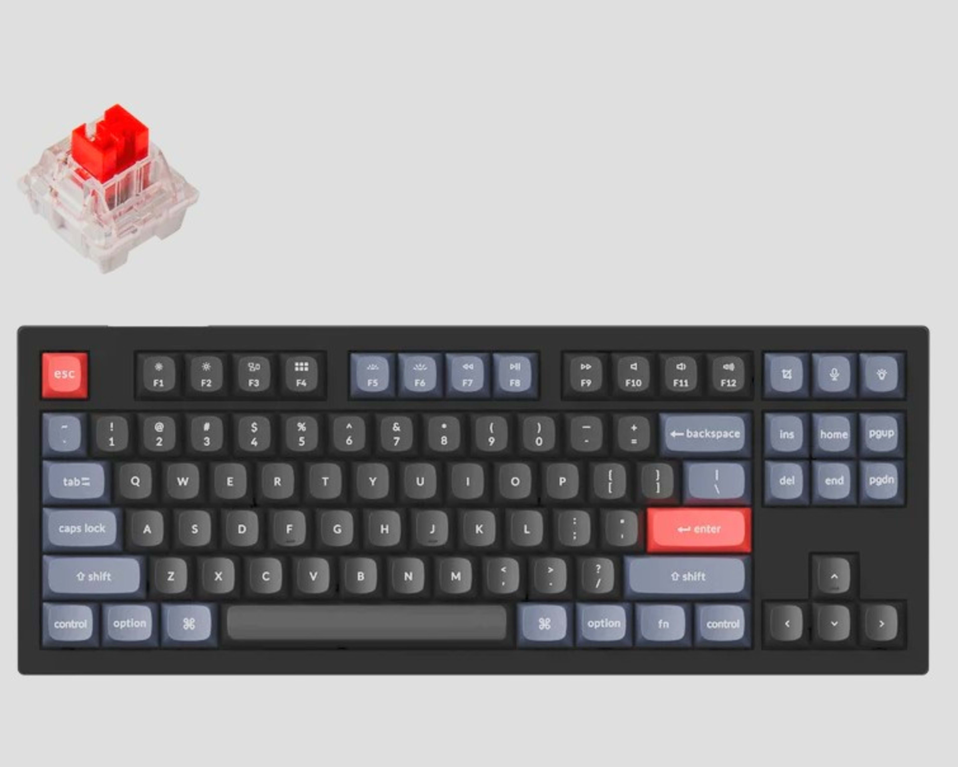 Keychron V3 QMK Custom Mechanical Keyboard (Linear K Pro Red Switches, Fully Assembled)