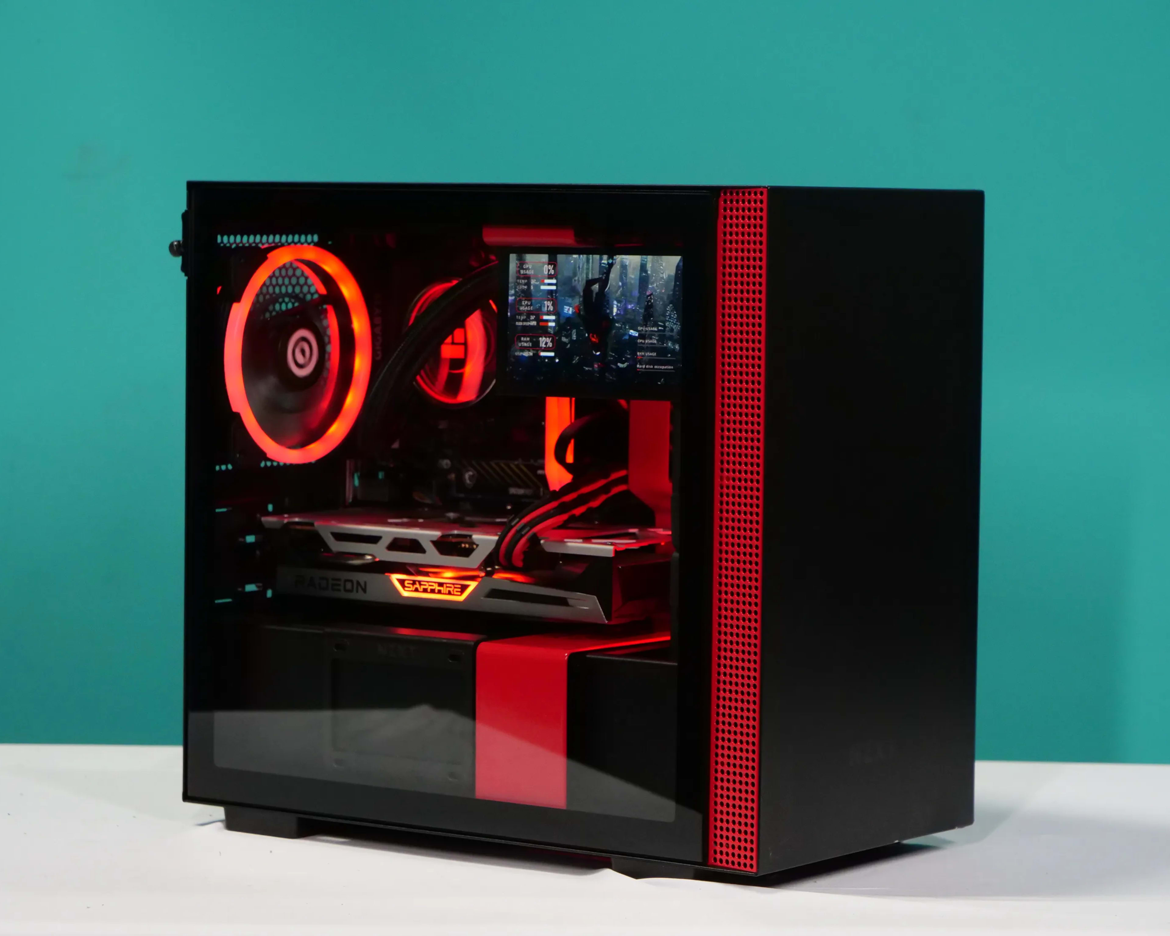 UCW Ready to Play "Seeing Red MK2" ITX Build (Ryzen 5-5600x + RX6600XT 8gb + 32gb RAM) Free Ship!