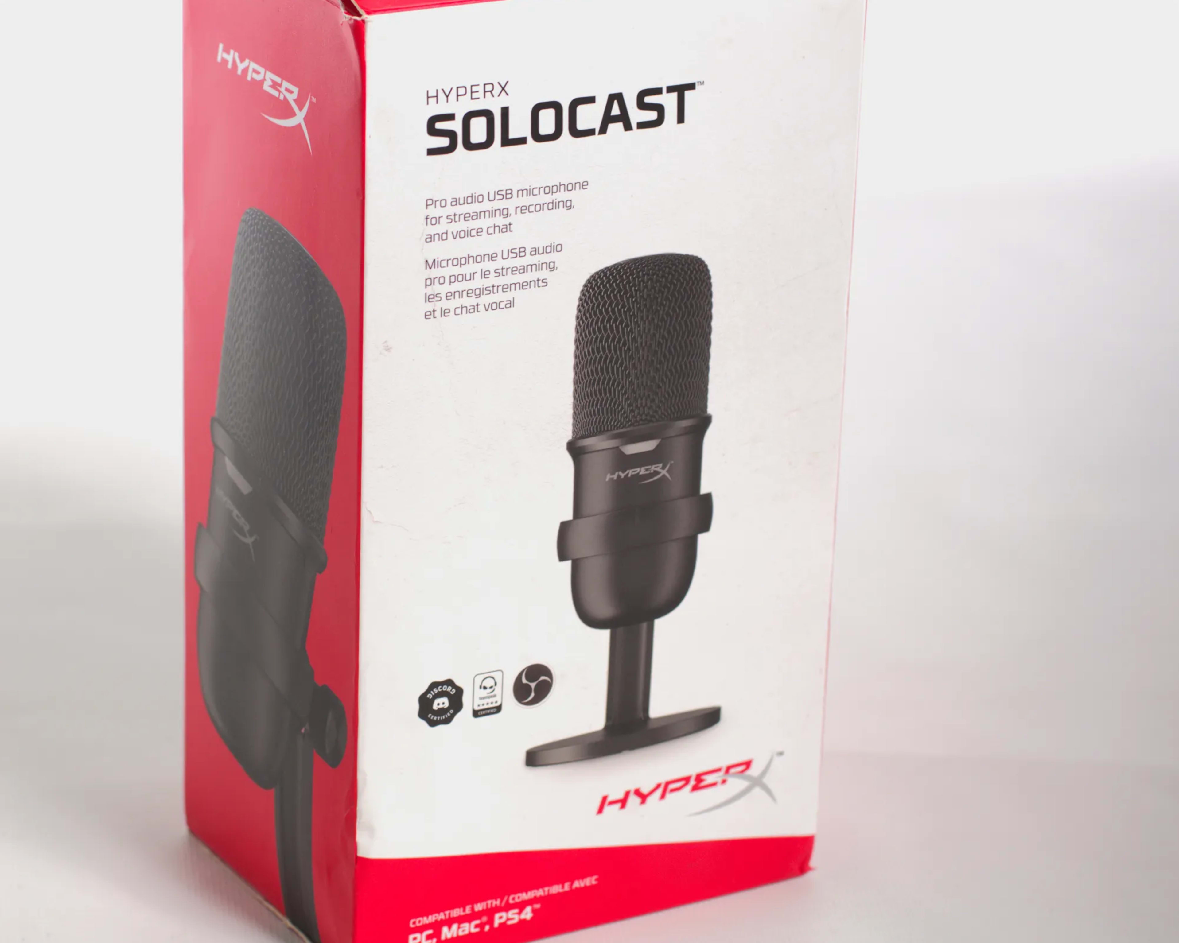 HyperX SOLOCAST USB Condenser Microphone - Black - New