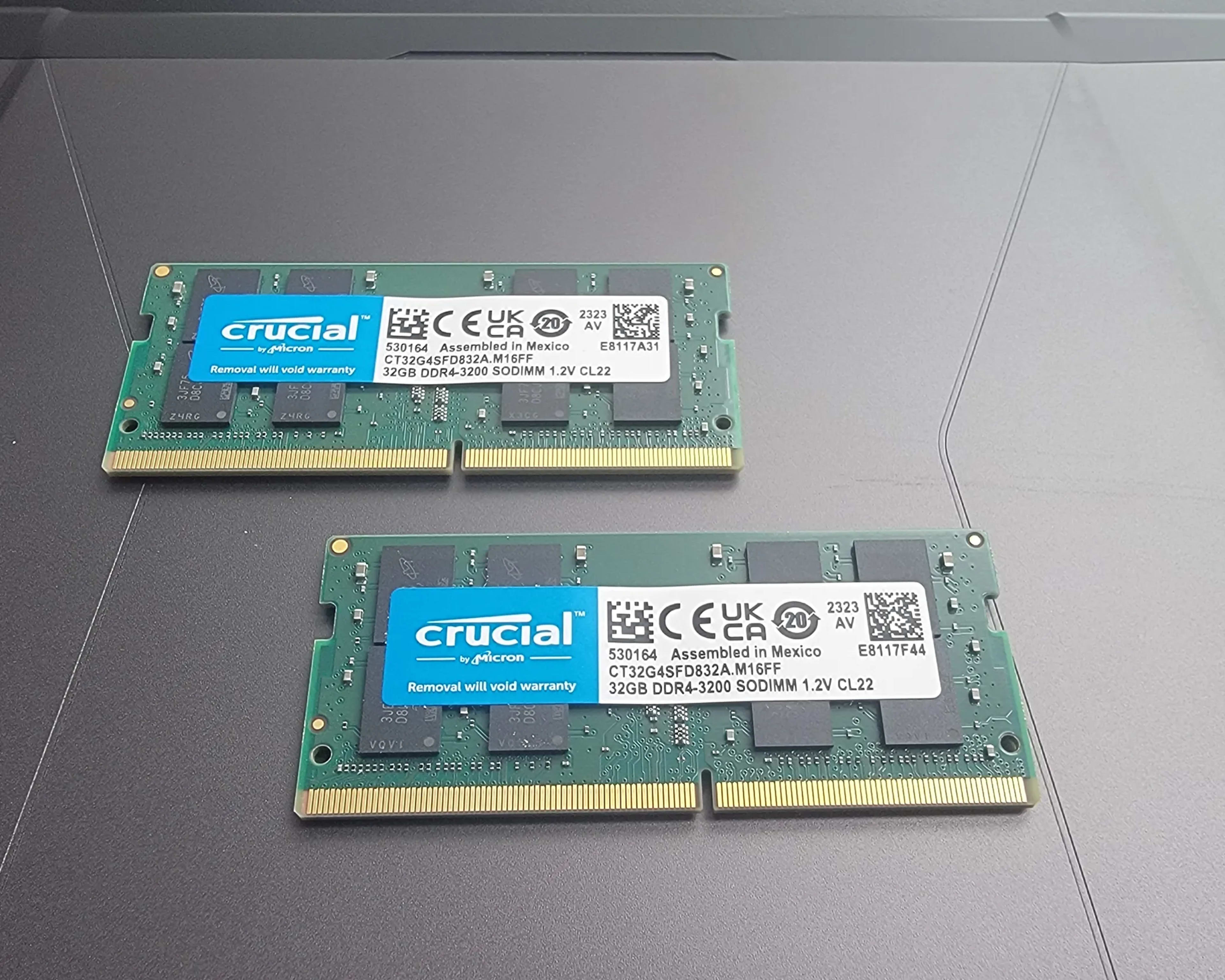 64GB kit DDR4 3200 MHz CL22 SO-DIMM Memory