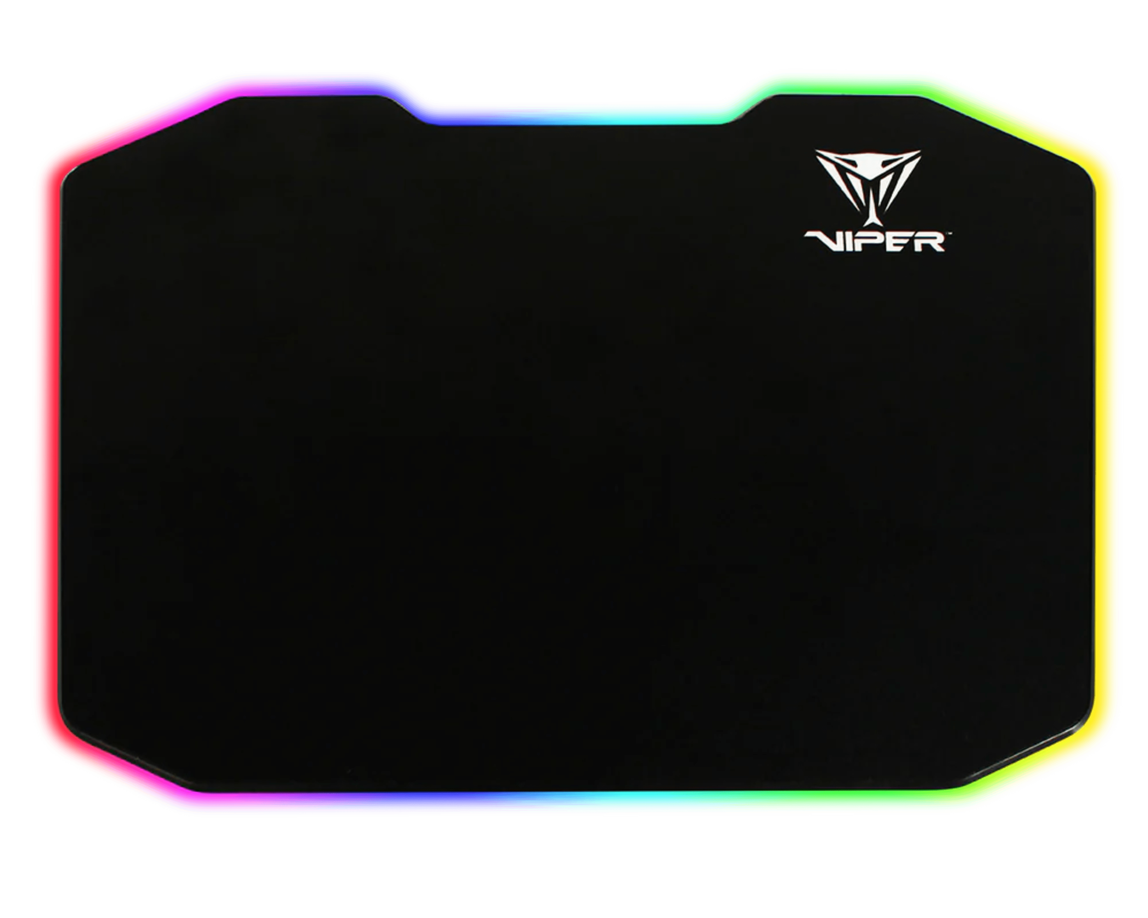 Patriot Viper LED Mouse Pad - Smooth ABS Surface - High Grip Rubber Backing - Braided Cable