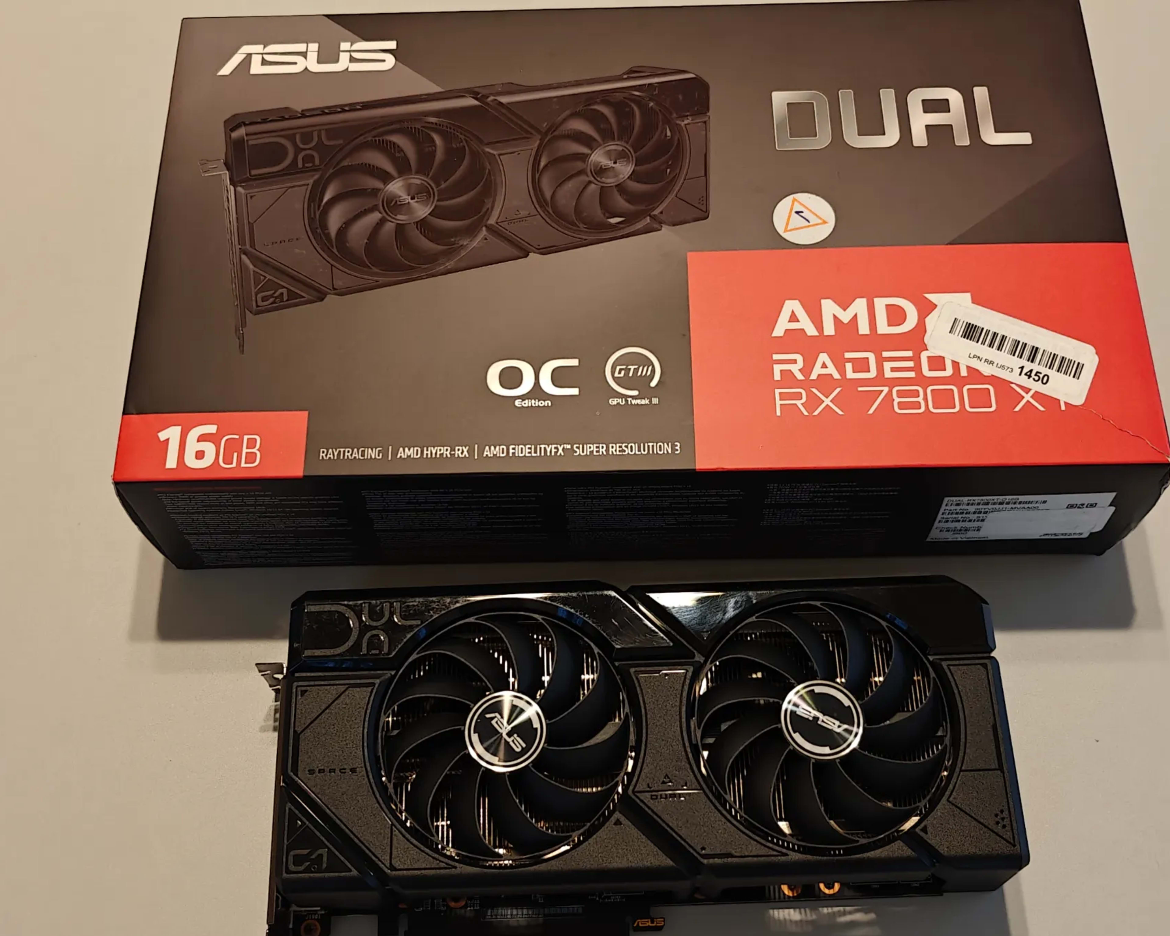 ASUS Dual Radeon RX 7800 XT OC Edition 16GB GDDR6 | Jawa