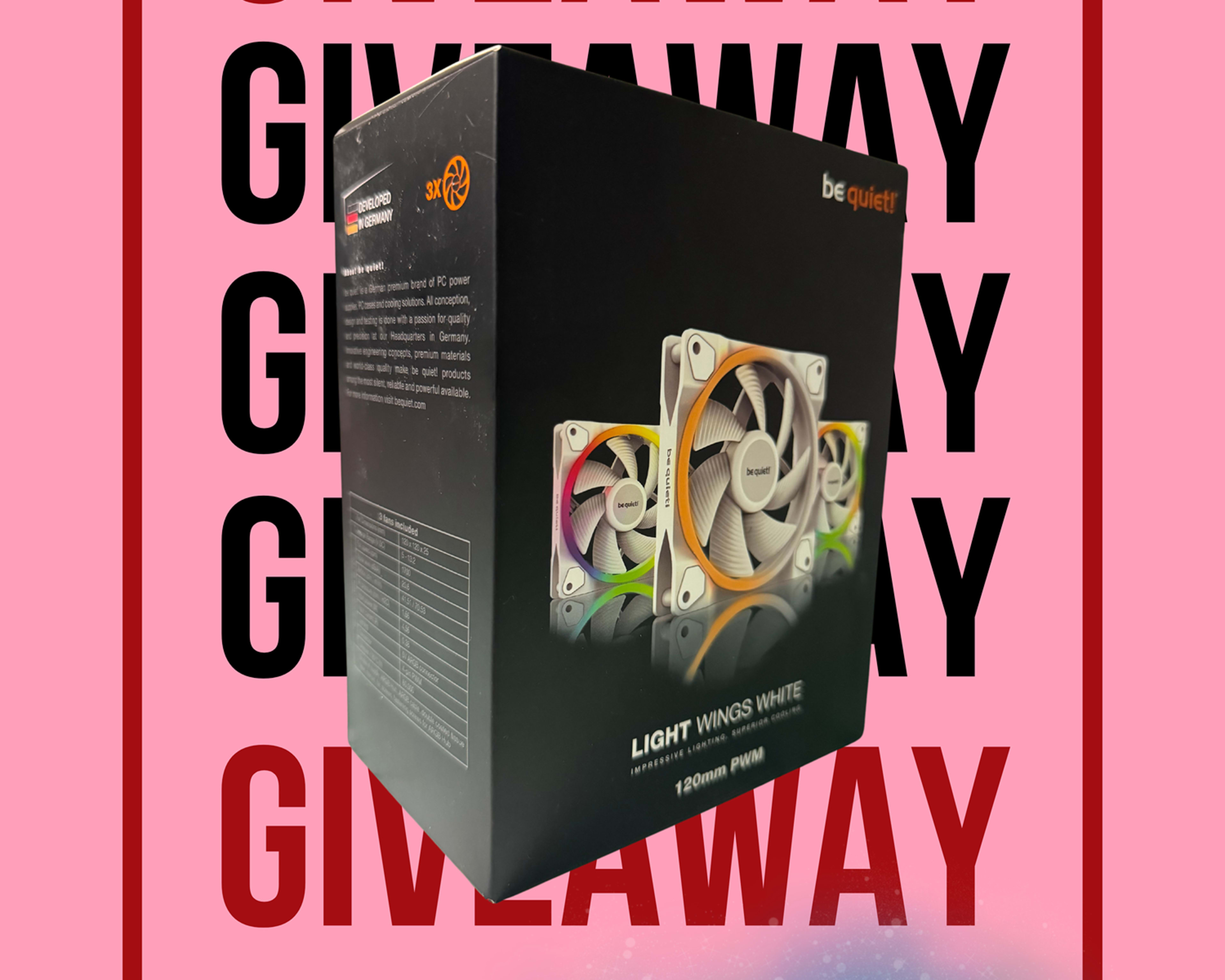 May 2024 Giveaway - Be Quiet! LightWings White Fan Pack