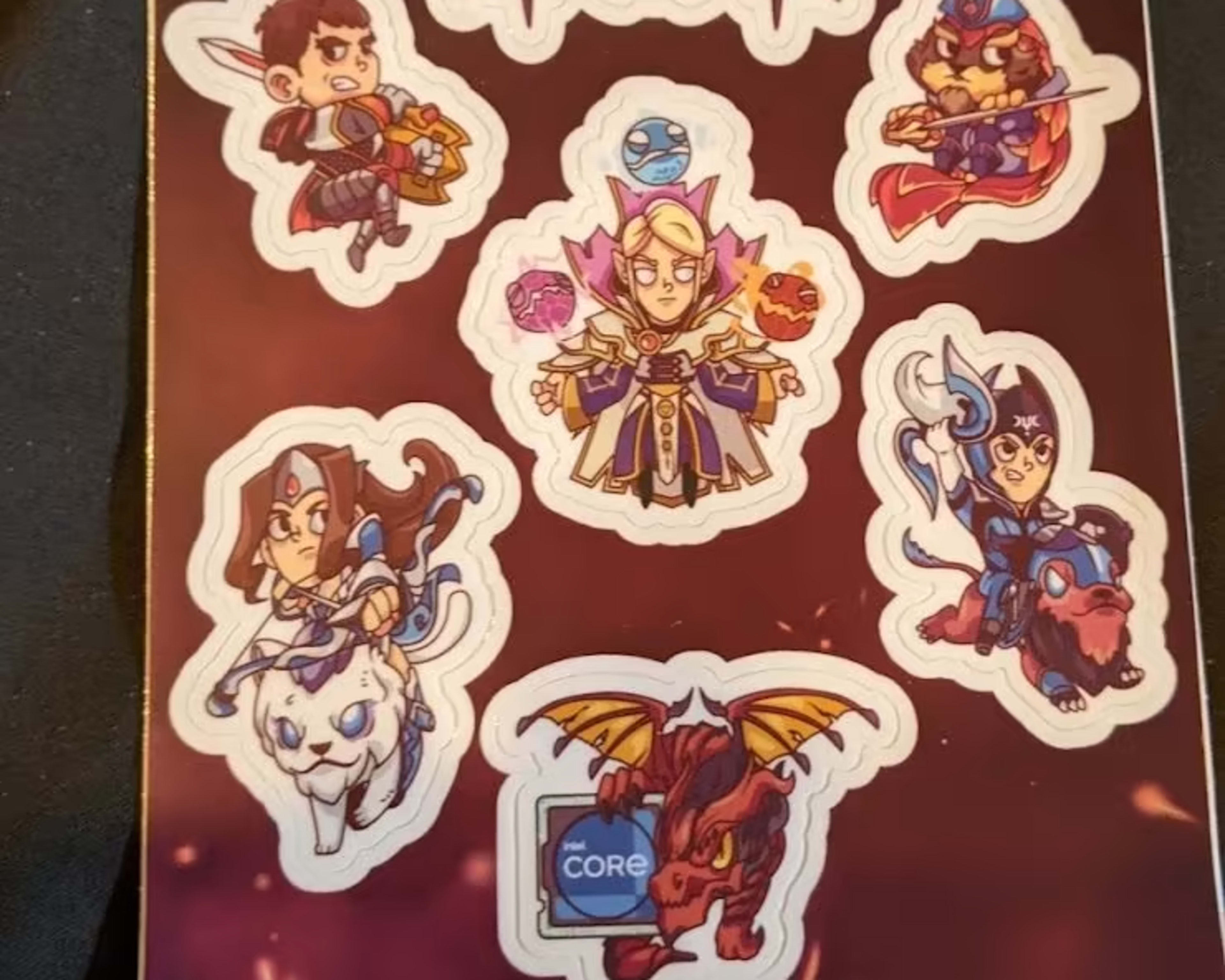 BNOB Intel / DOTA 2 The International 2021 Pins and Stickers 