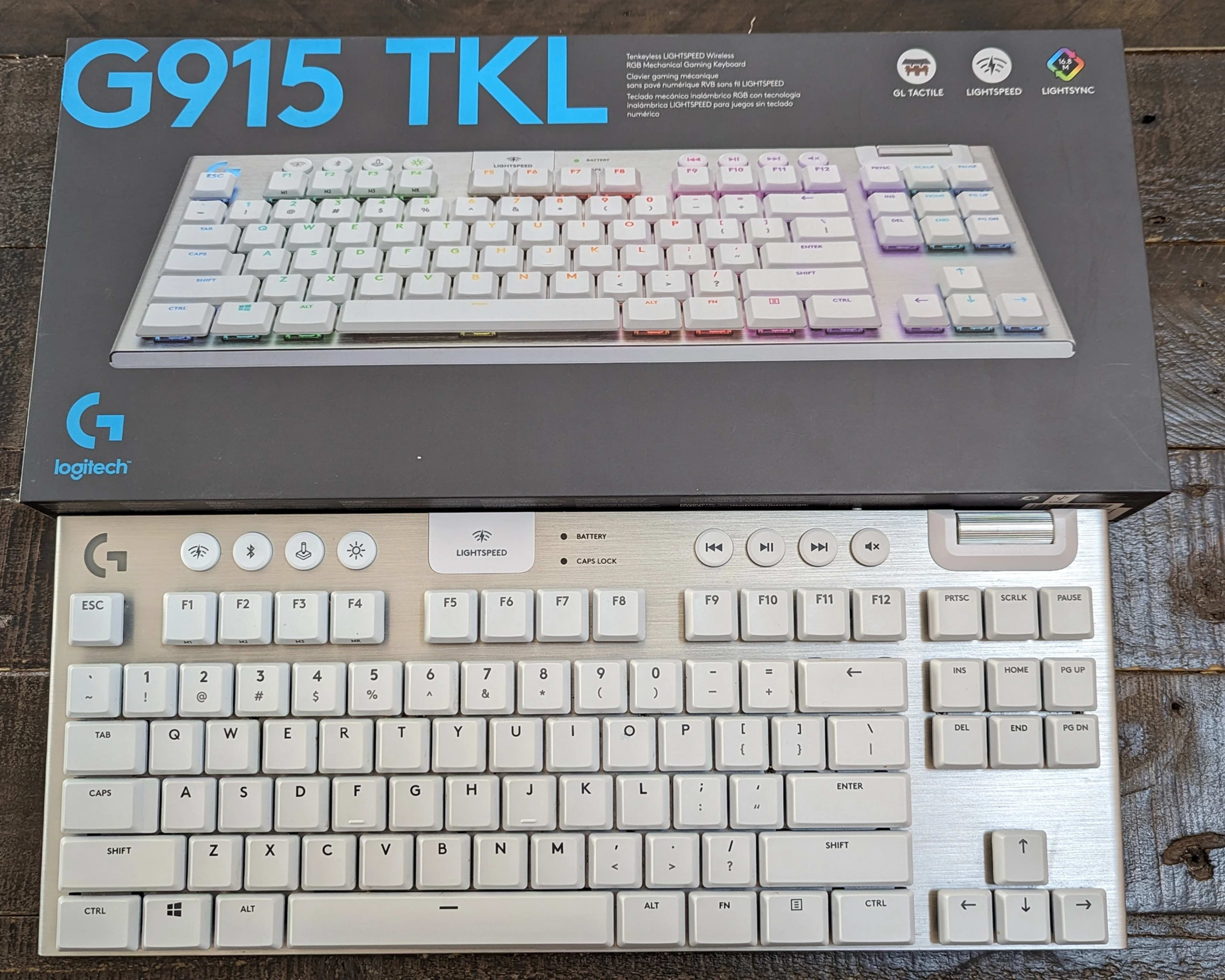 Logitech G915 RGB Tenkeyless Tactile Wireless Keyboard