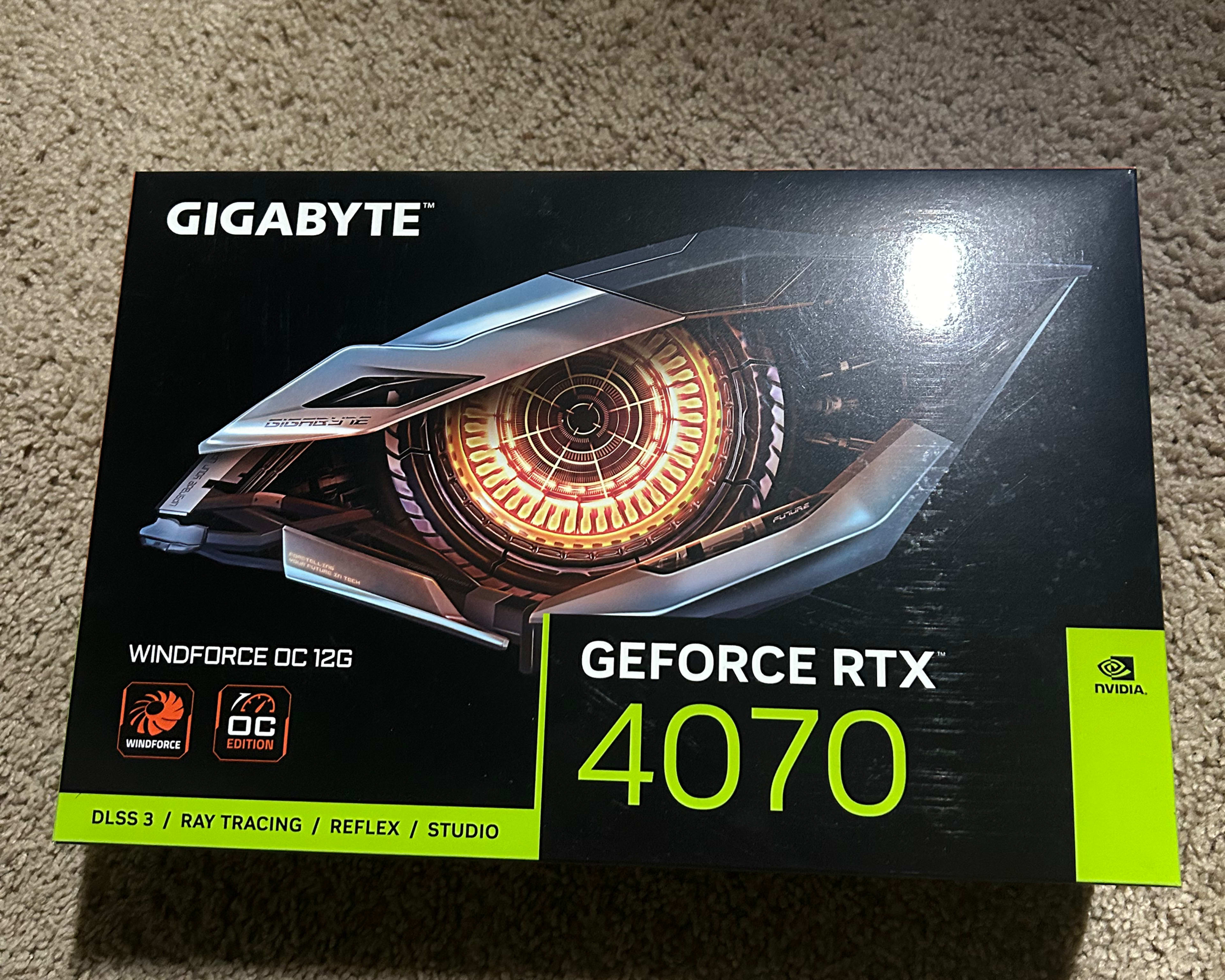 GIGABYTE GeForce RTX 4070 WINDFORCE OC 12G Graphics