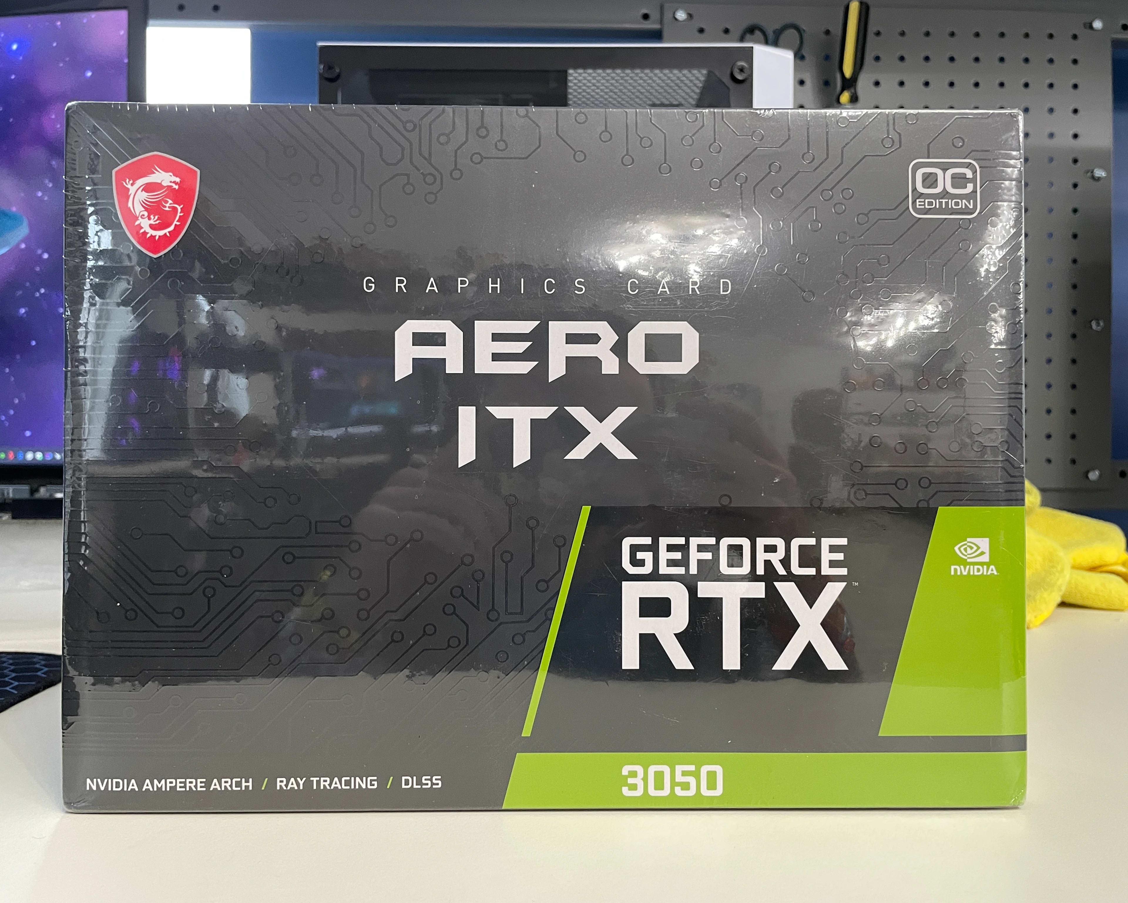 MSI Gaming GeForce RTX 3050 Single Fan Ampere OC ITX Graphics Card (RTX 3050 AERO ITX 8G OC)