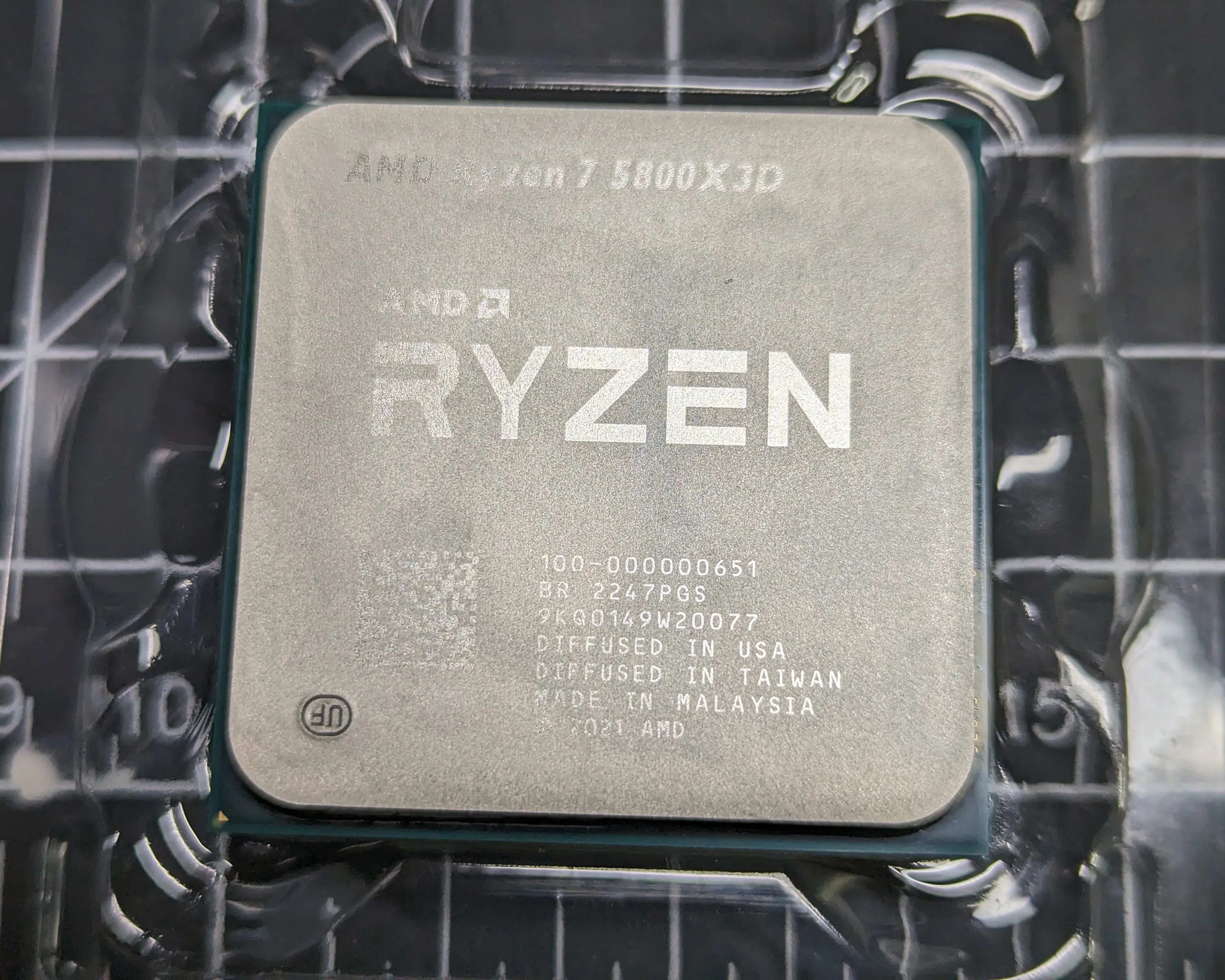 Gently Used AMD Ryzen 7 5800X3D 8-core, 16-Thread Desktop Processor with AMD 3D V-Cache Technology