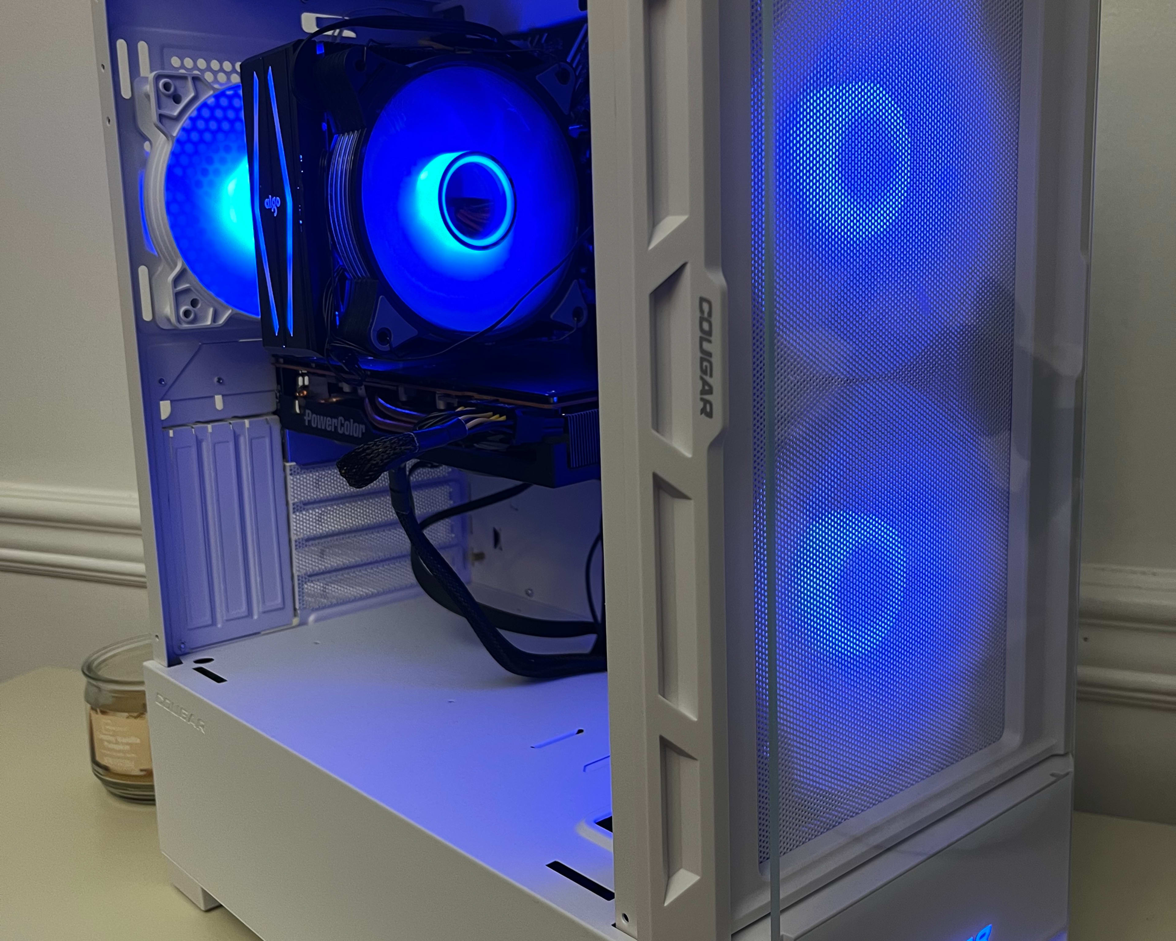 ALL WHITE 1080p Streaming/Gaming PC | RX 6600, Ryzen 5 3600, 1TB SSD