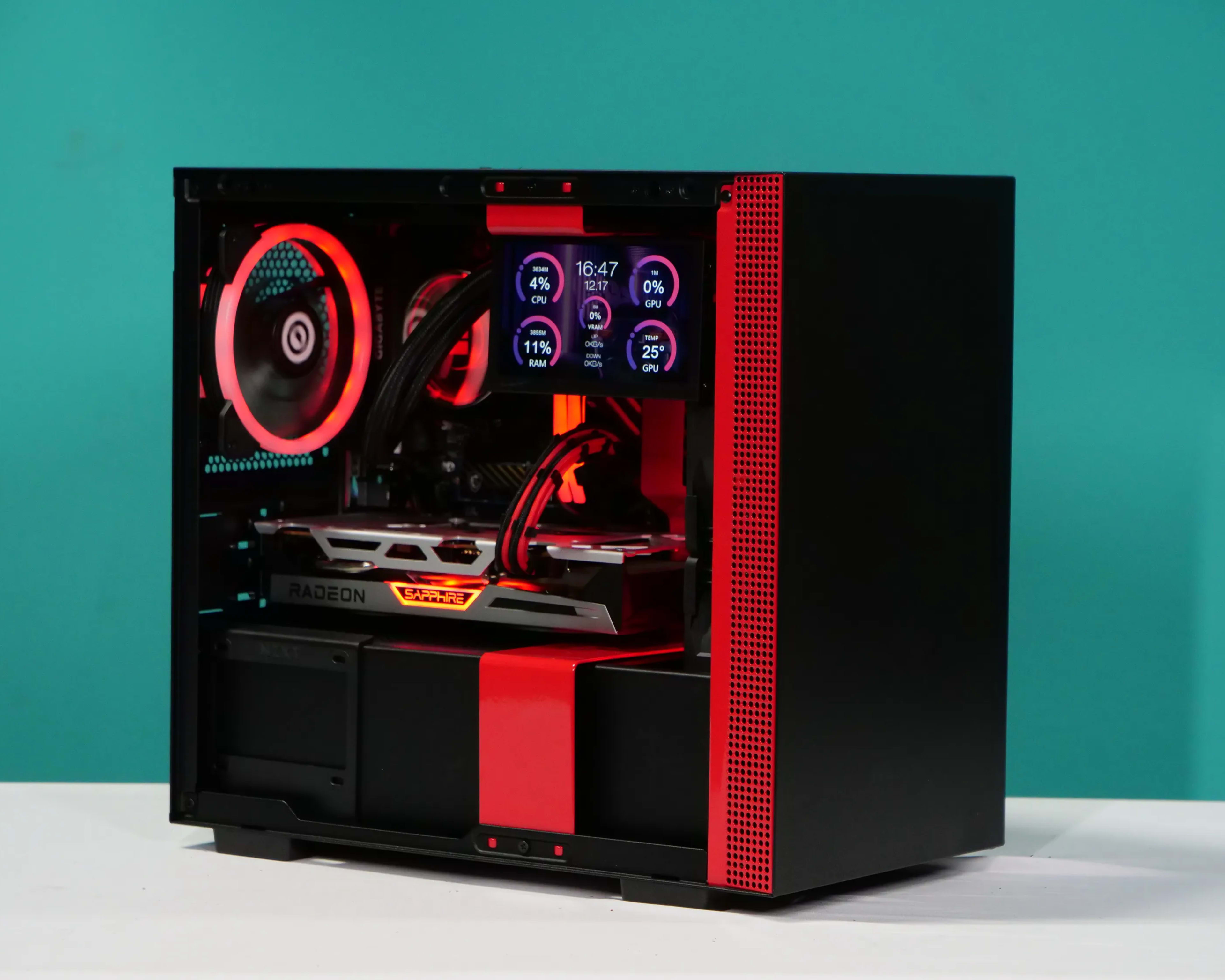 UCW Ready to Play "Seeing Red" ITX Build (Ryzen 5-5600x + RX 6600XT 8gb + 32gb RAM) Free Shipping!