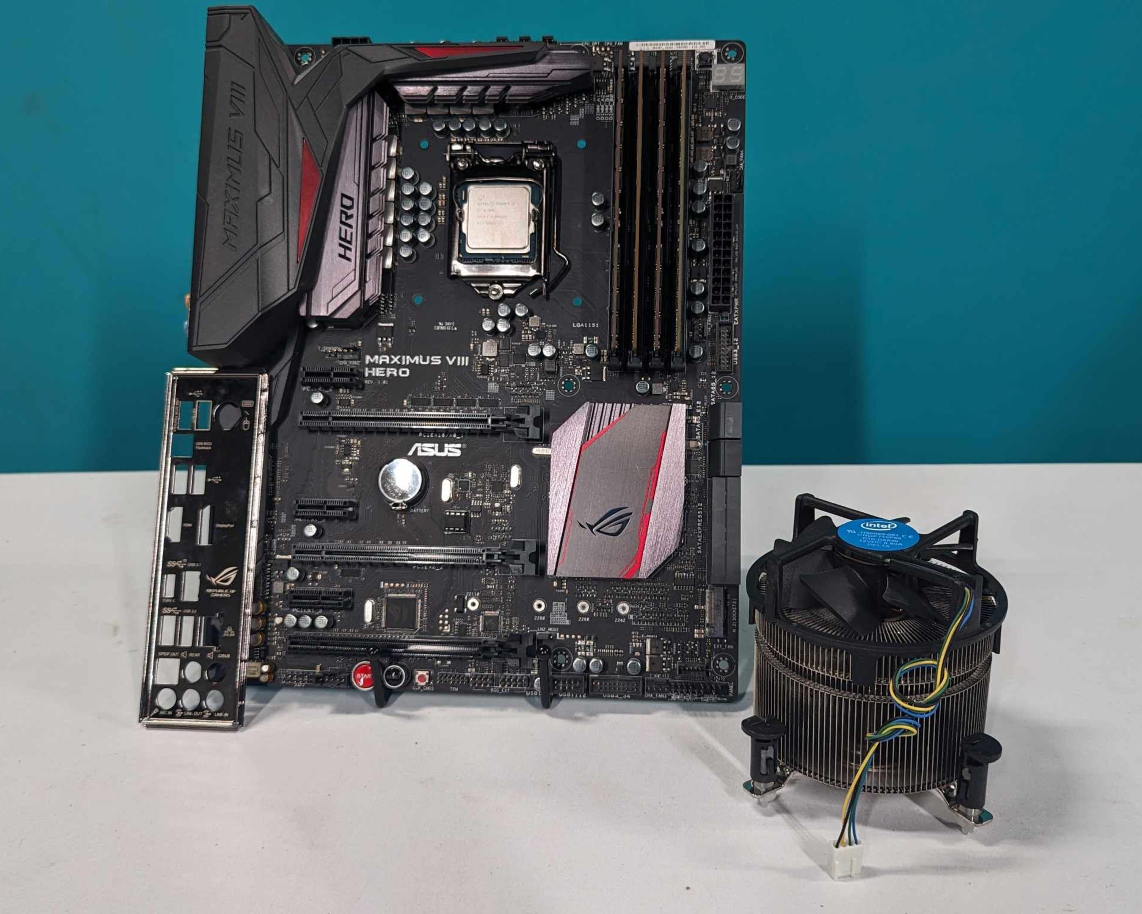 Asus Maximus VIII Hero Motherboard Kit. Populated with i7-6700k and 32gb ram. Has Cooler! Free Ship!