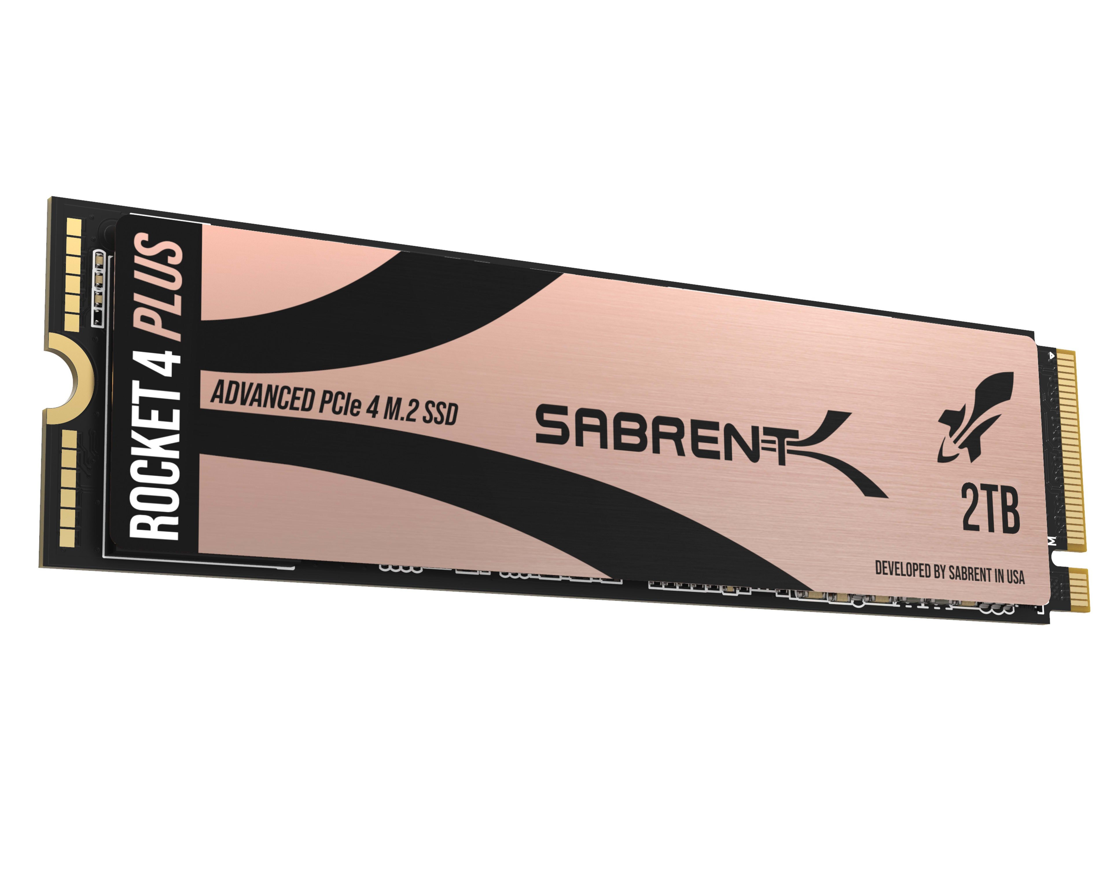 SABRENT 2TB Rocket 4 Plus NVMe 4.0 Gen4 PCIe M.2 SSD Extreme Performance R/W 7100/6600MB/s