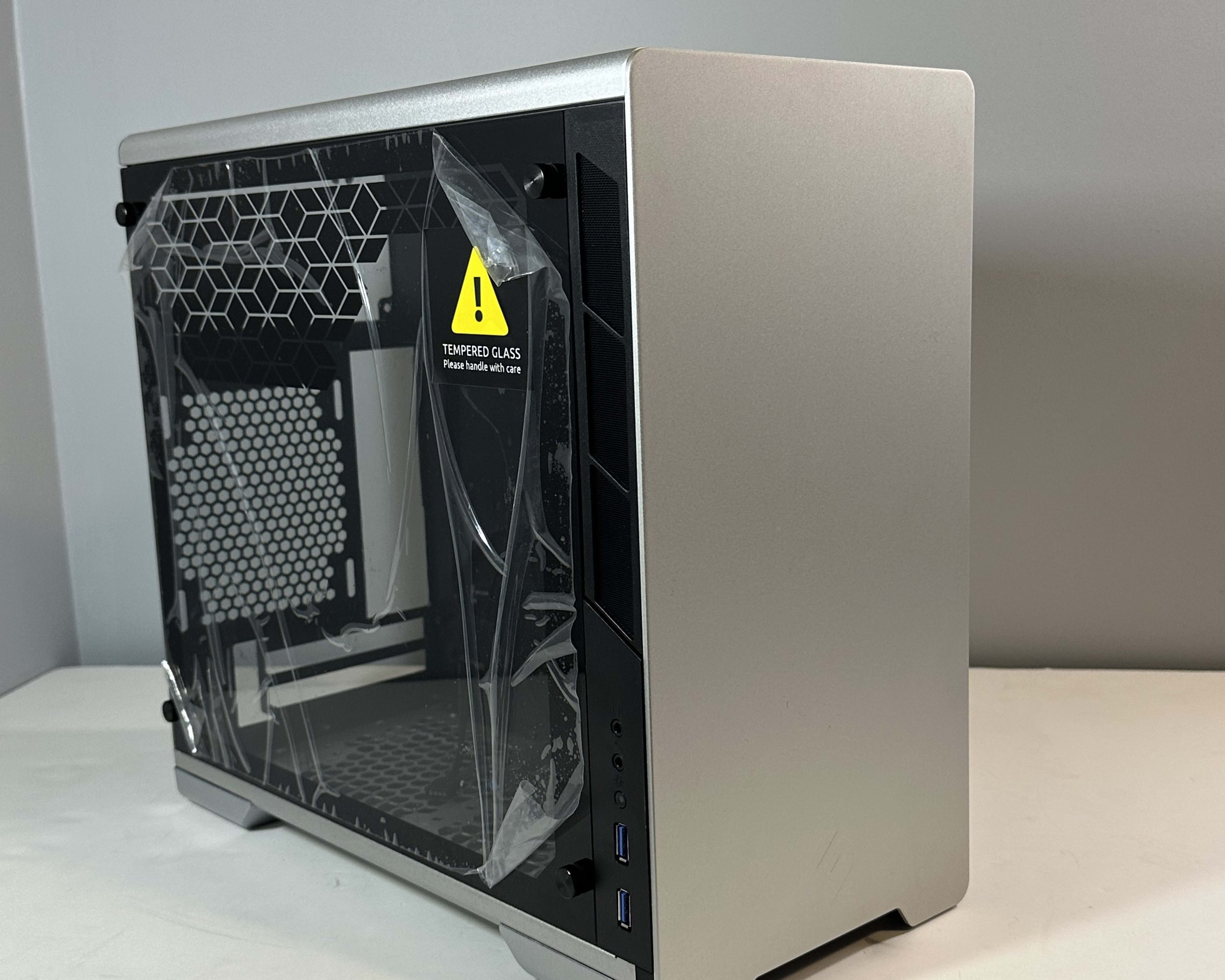 Metallic Gear Neo Mini V2 Series Mini-ITX Case | Tempered Glass Panel | Liquid Cooling Ready-Silver