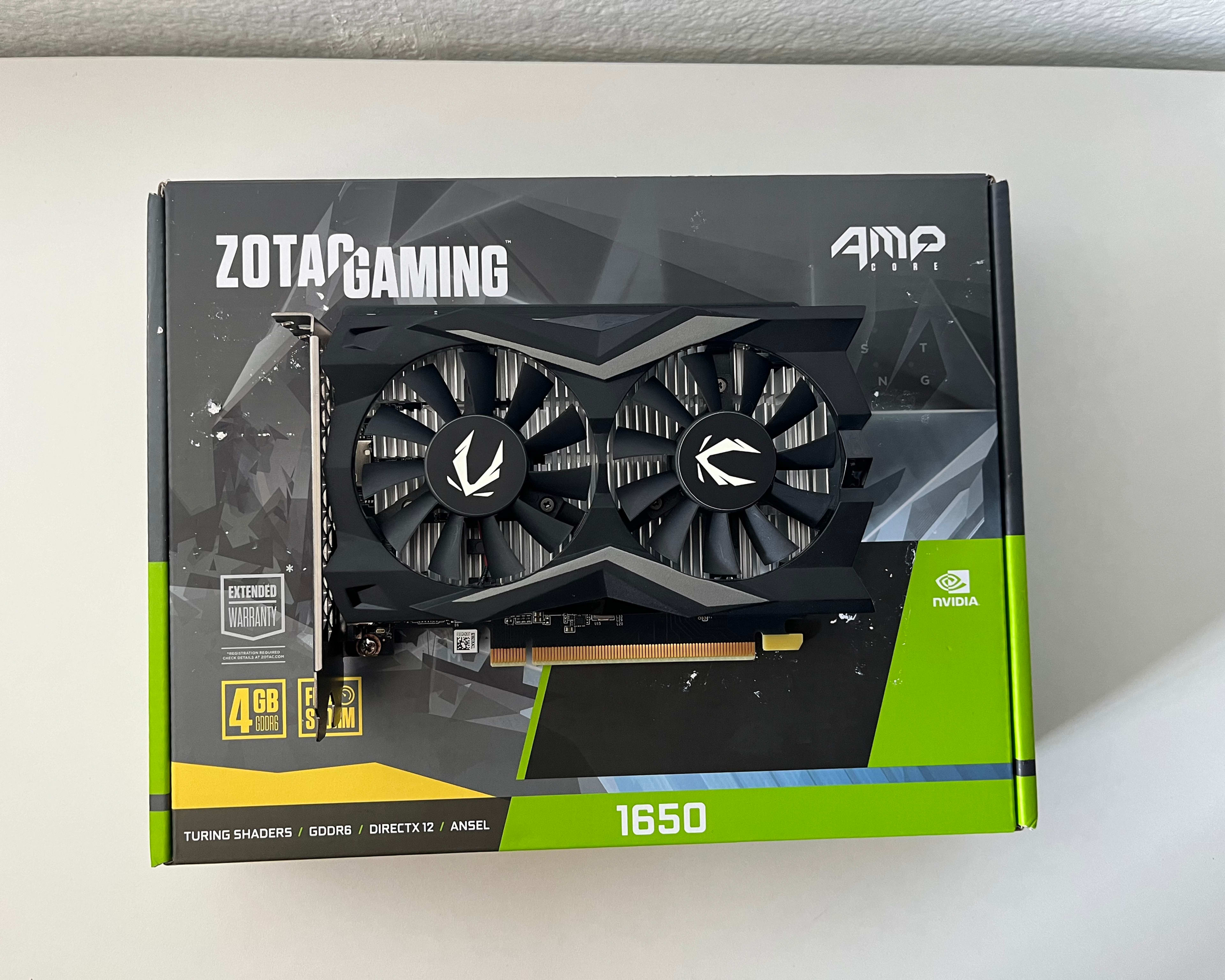 ZOTAC Gaming GeForce GTX 1650 AMP CORE 4GB