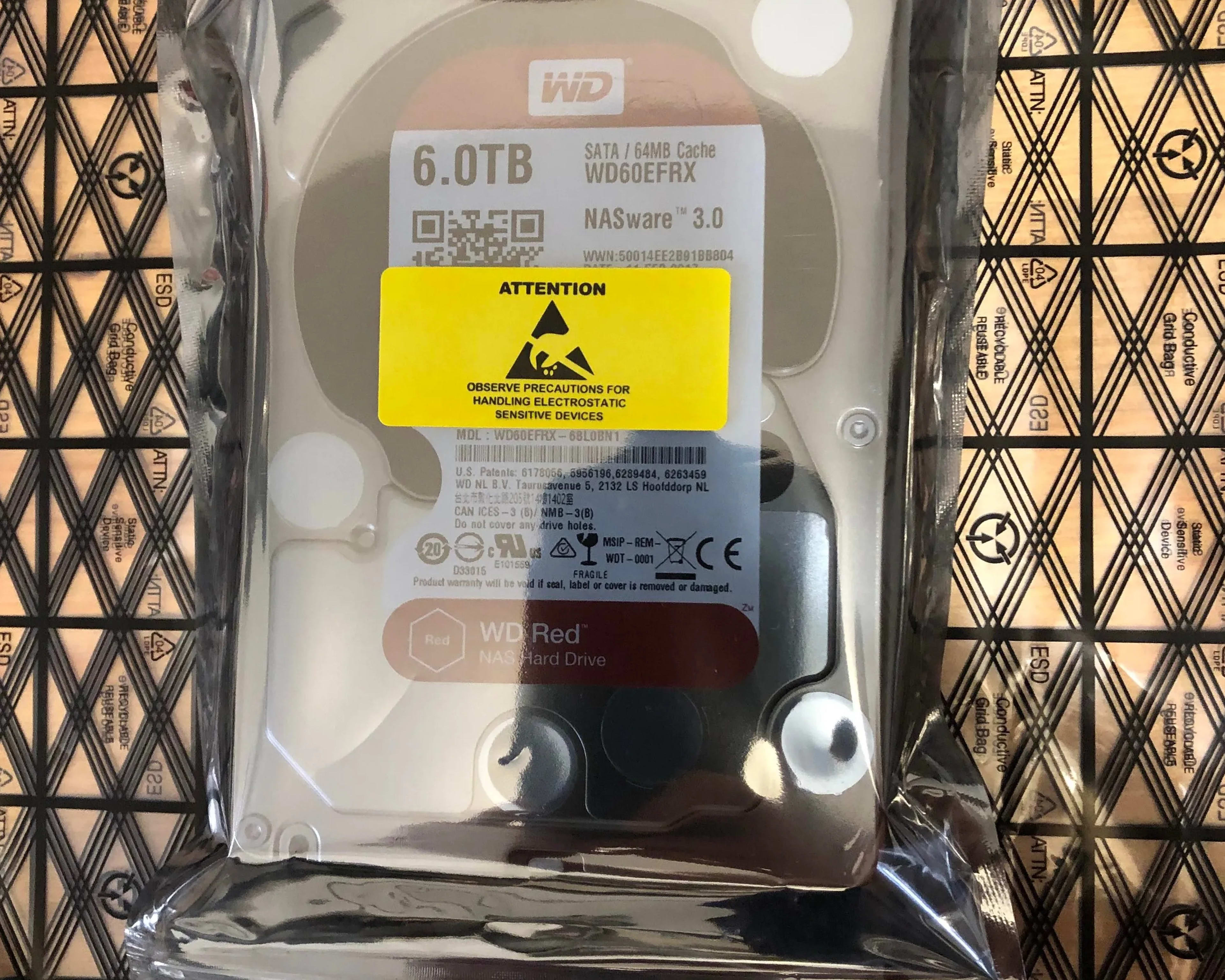 western digital red 6tb nas hdd used liked new