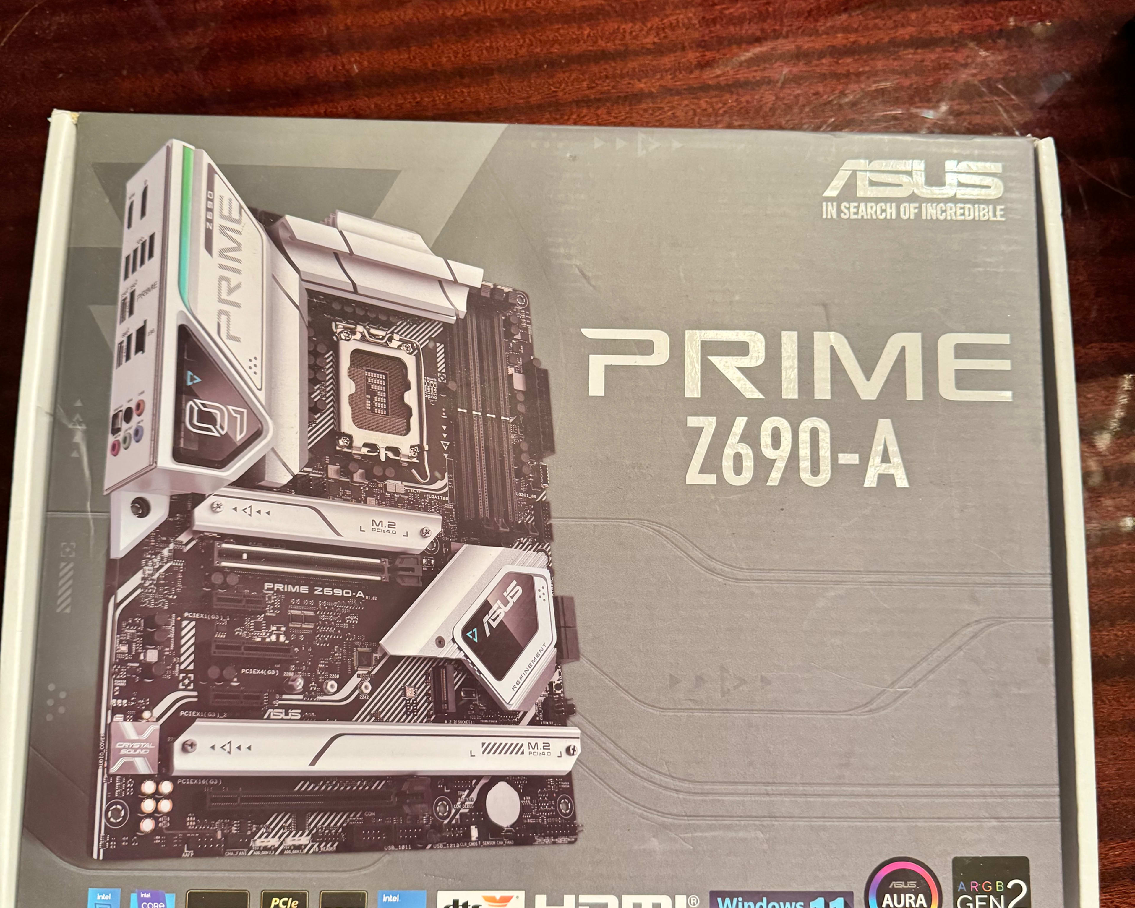 Asus prime z690 i9 12900k combo