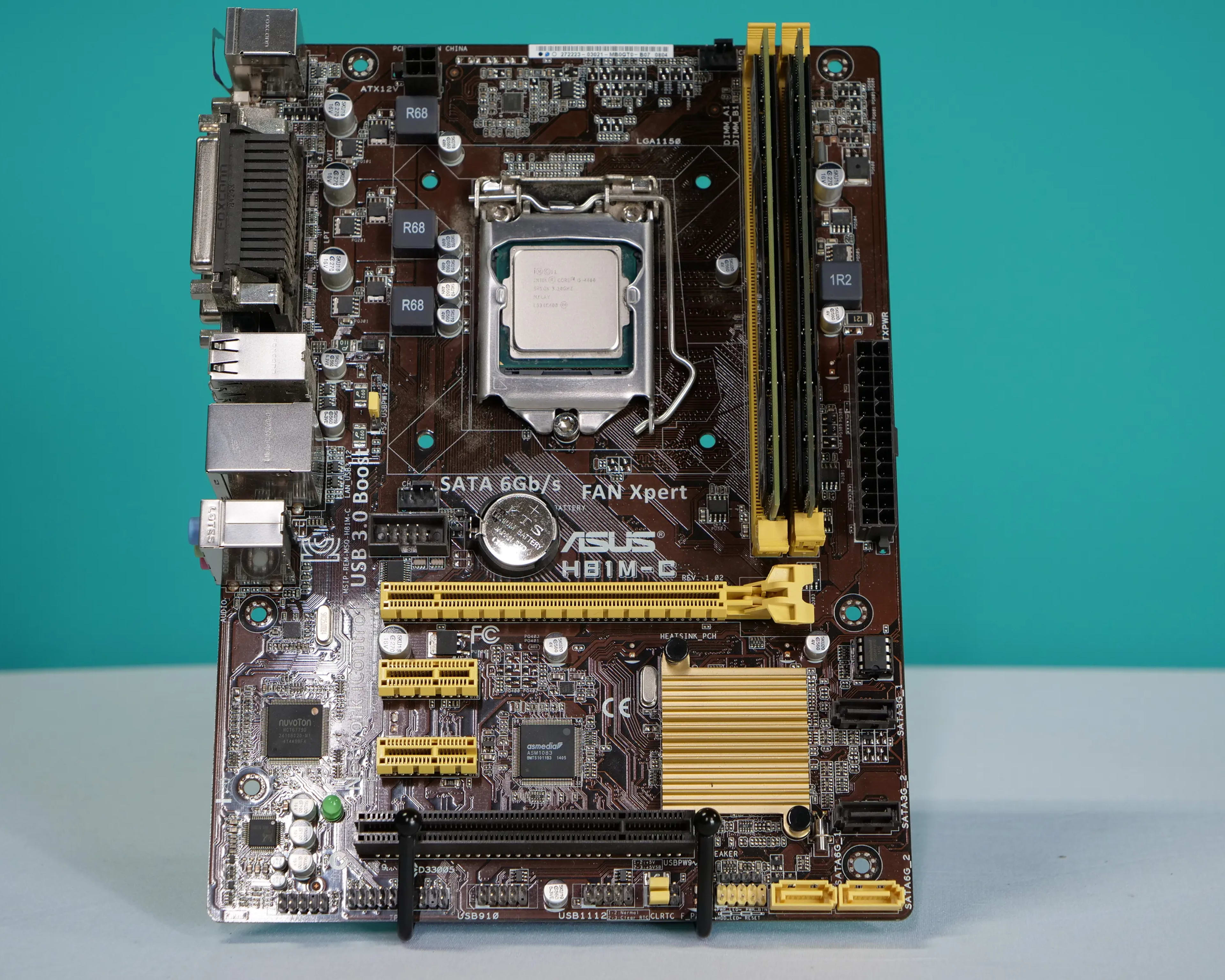 Asus H81M-C motherboard kit w/ i5-4460 + 16gb RAM