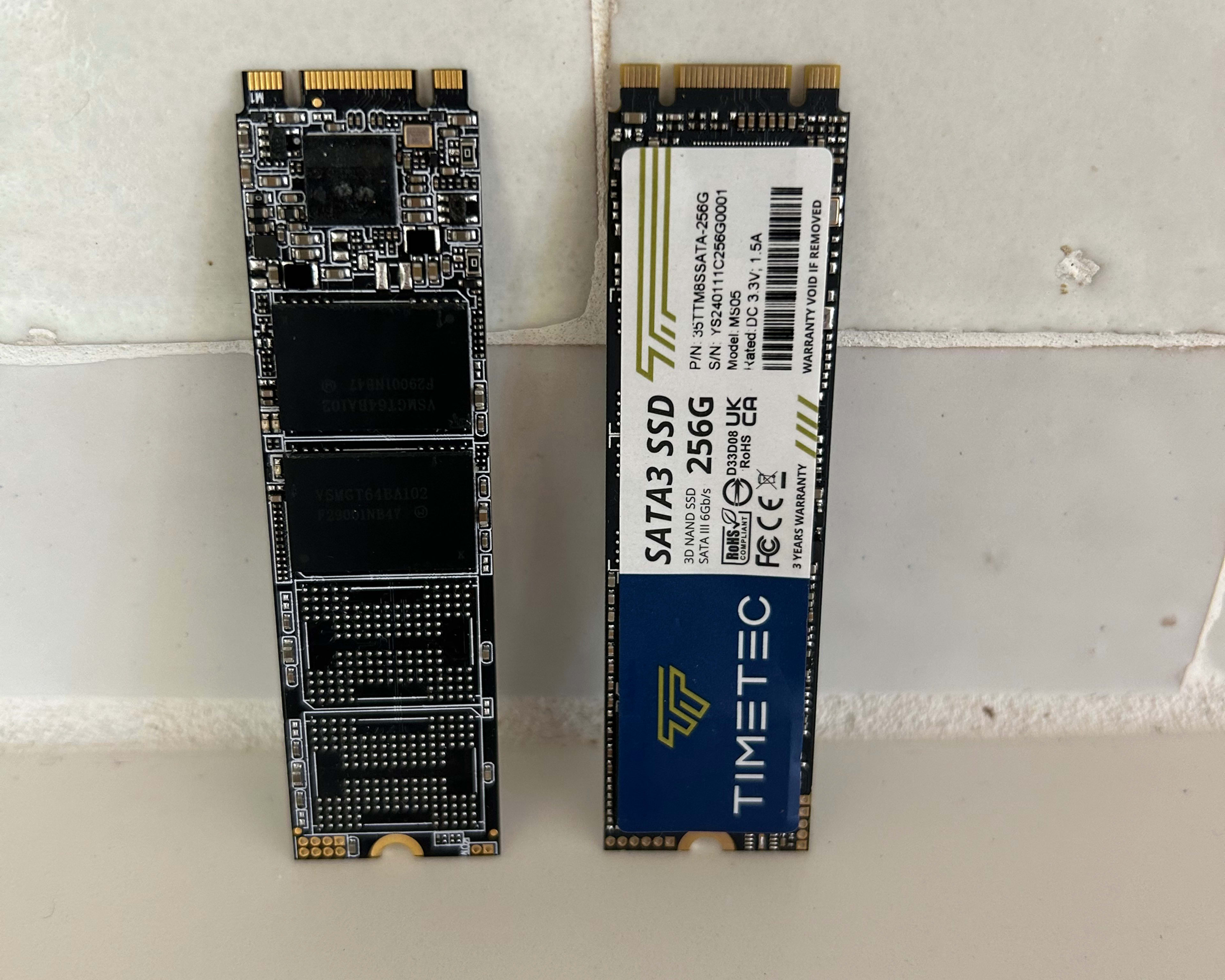 Two 256GB M.2 SSD's