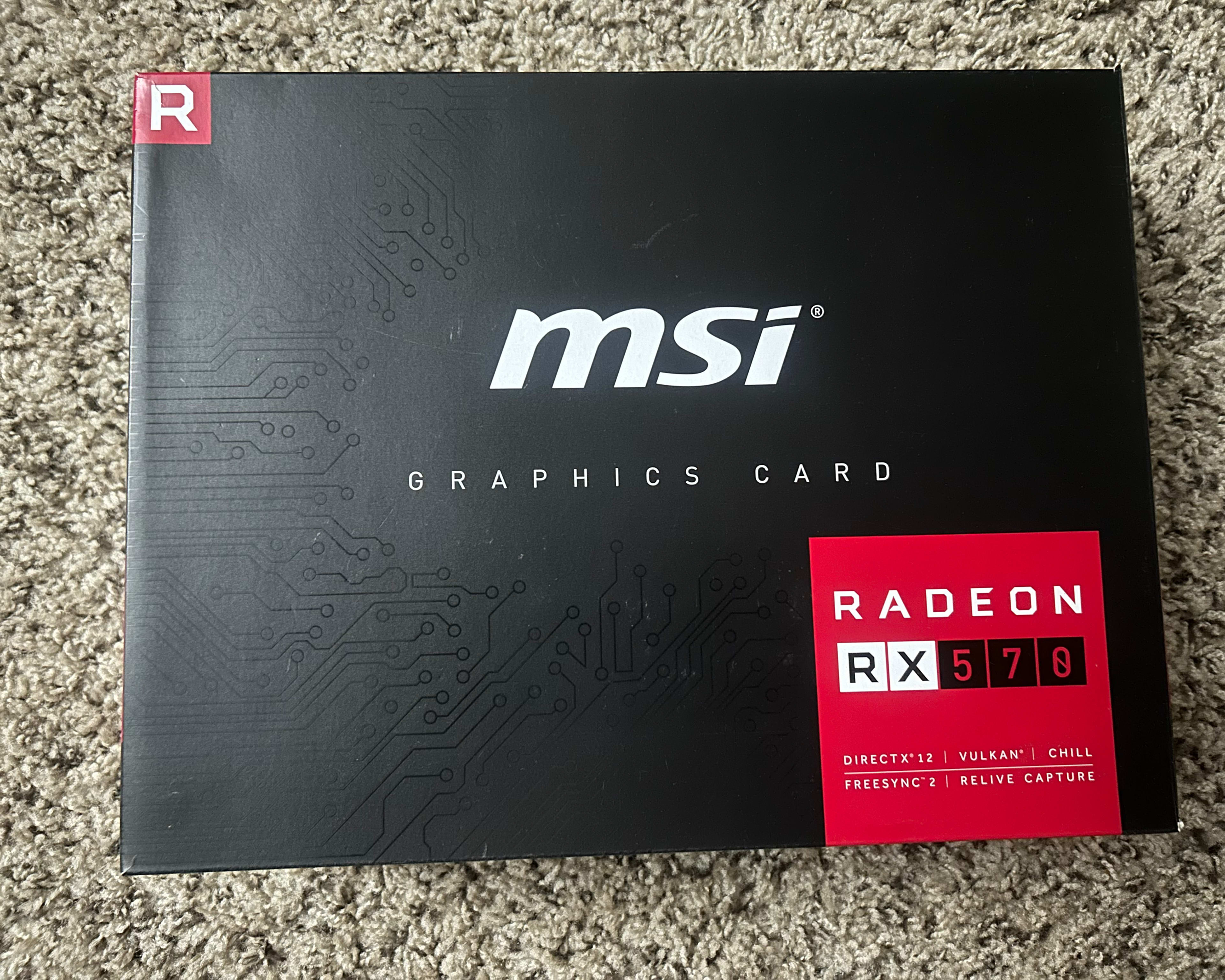 MSI Radeon RX 570 8GB GDDR5 Graphics Card+Free Gift
