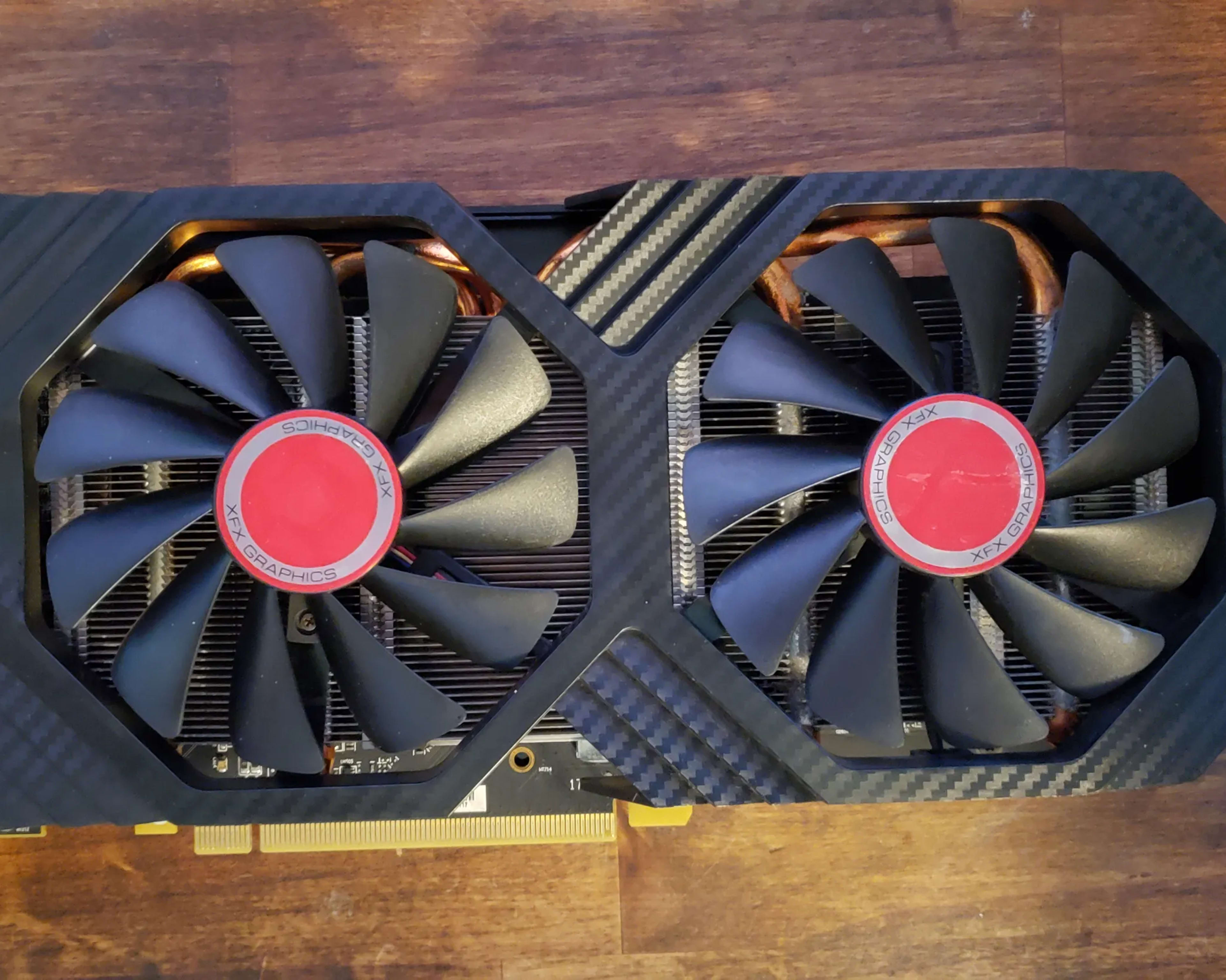 XFX RX 580 graphics card with 8gb memory