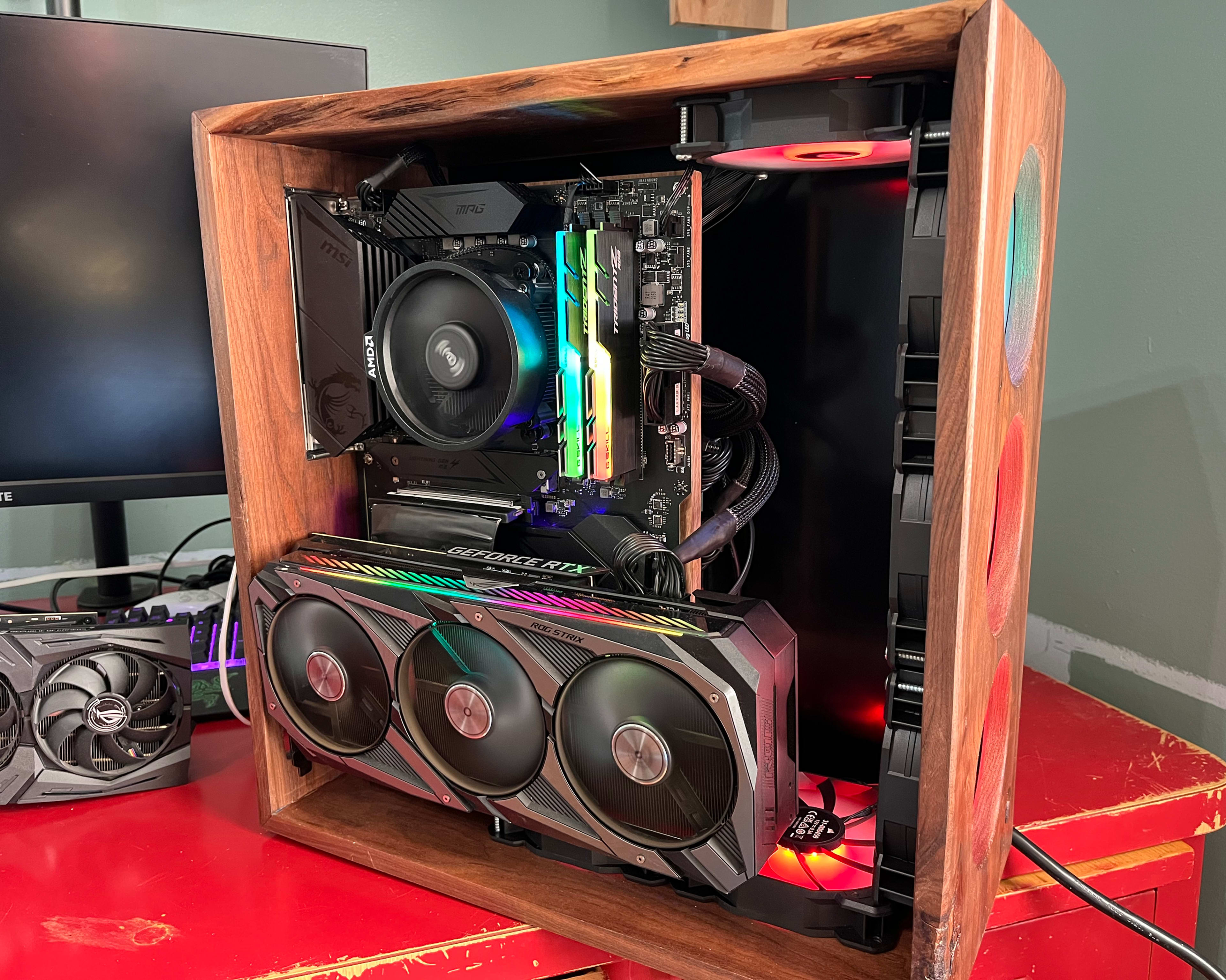 Custom Black Walnut Gaming Computer