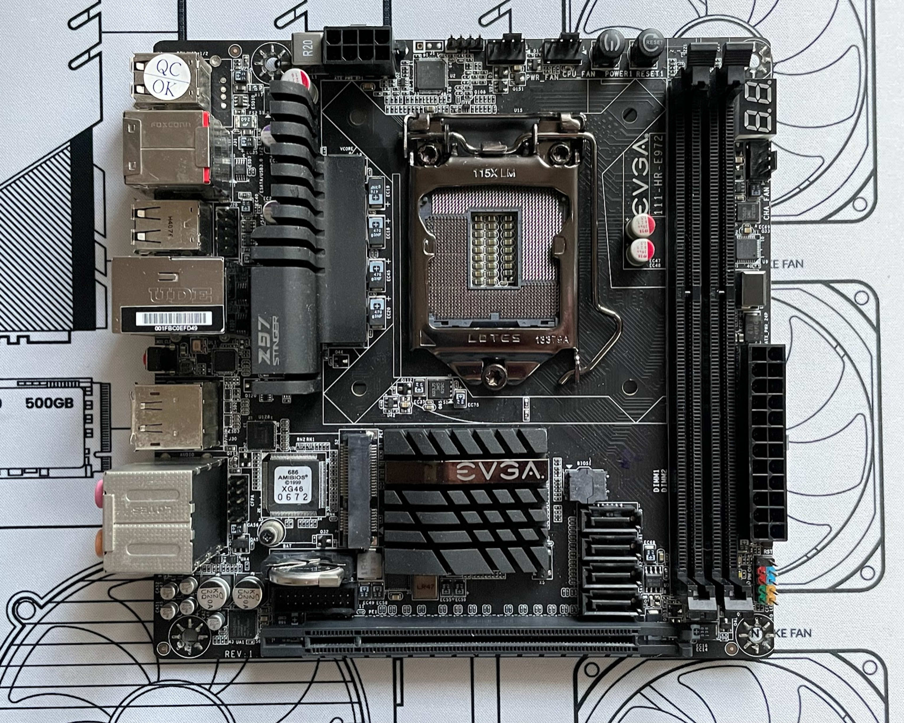 *RARE!* EVGA Z97 Core3D Mini-ITX computer motherboard LGA 1150 (Factory Refurbished by EVGA)